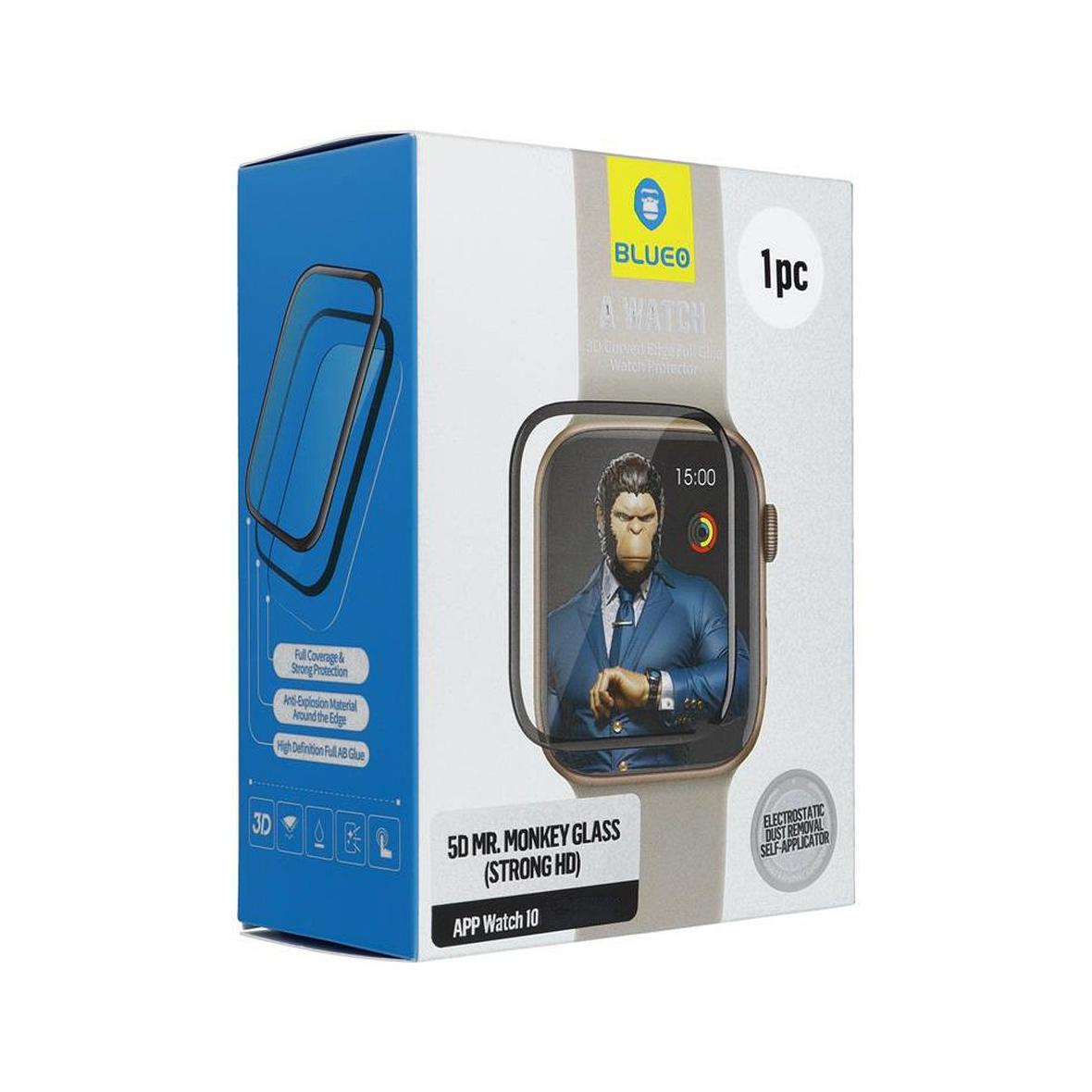 Szkło Hartowane 5D Mr. Monkey Glass - do Apple Watch 10/11 46MM czarny (Anti-Static Strong HD)