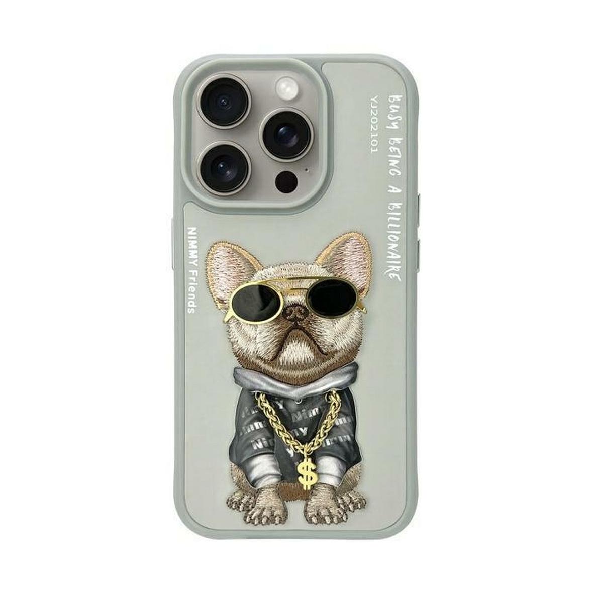 NIMMY futerał GLASSES COOL DOG do IPHONE 15 Pro szary