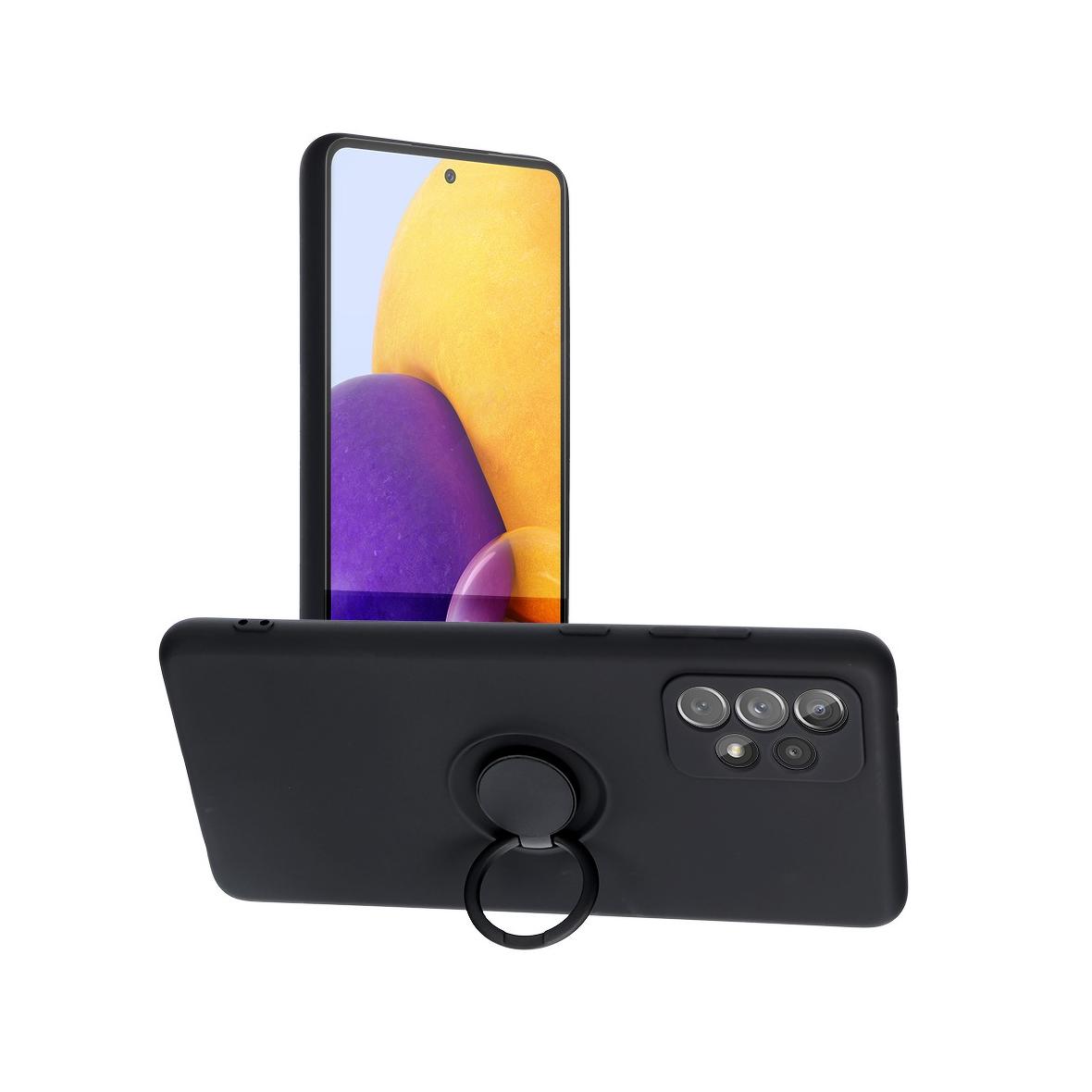 Futerał SILICONE RING do SAMSUNG A52 5G / A52 LTE ( 4G ) / A52S czarny
