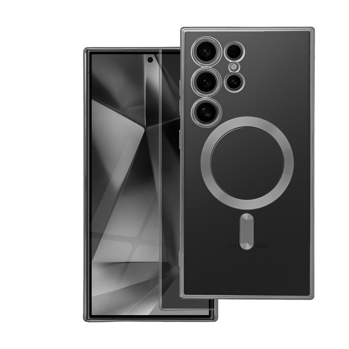 Futerał do Samsung A57 Electro Mag Cover zgodny z MagSafe tytanowy szary