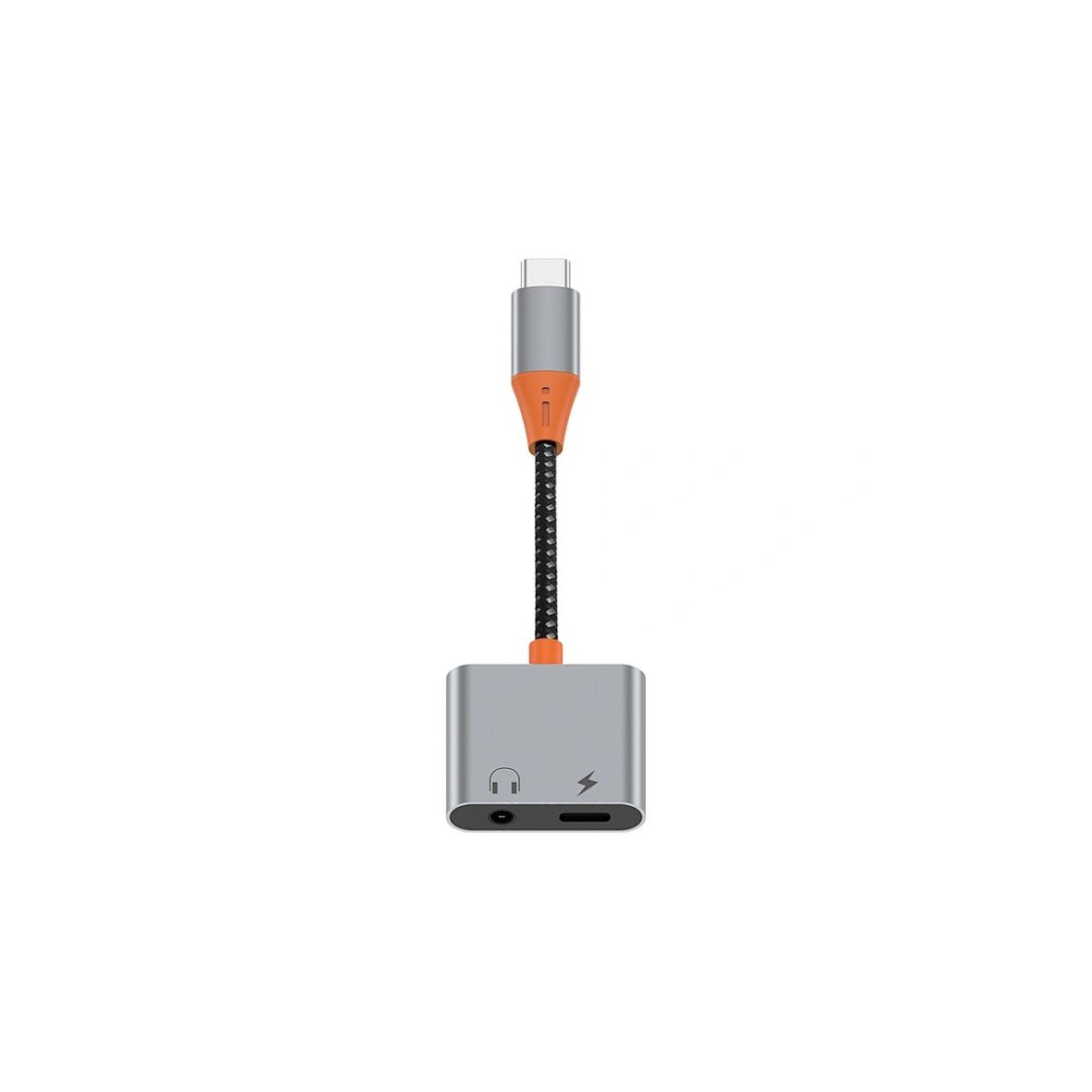 WiWU - Audio adapter LT10 Typ C do Typ C + 3.5mm