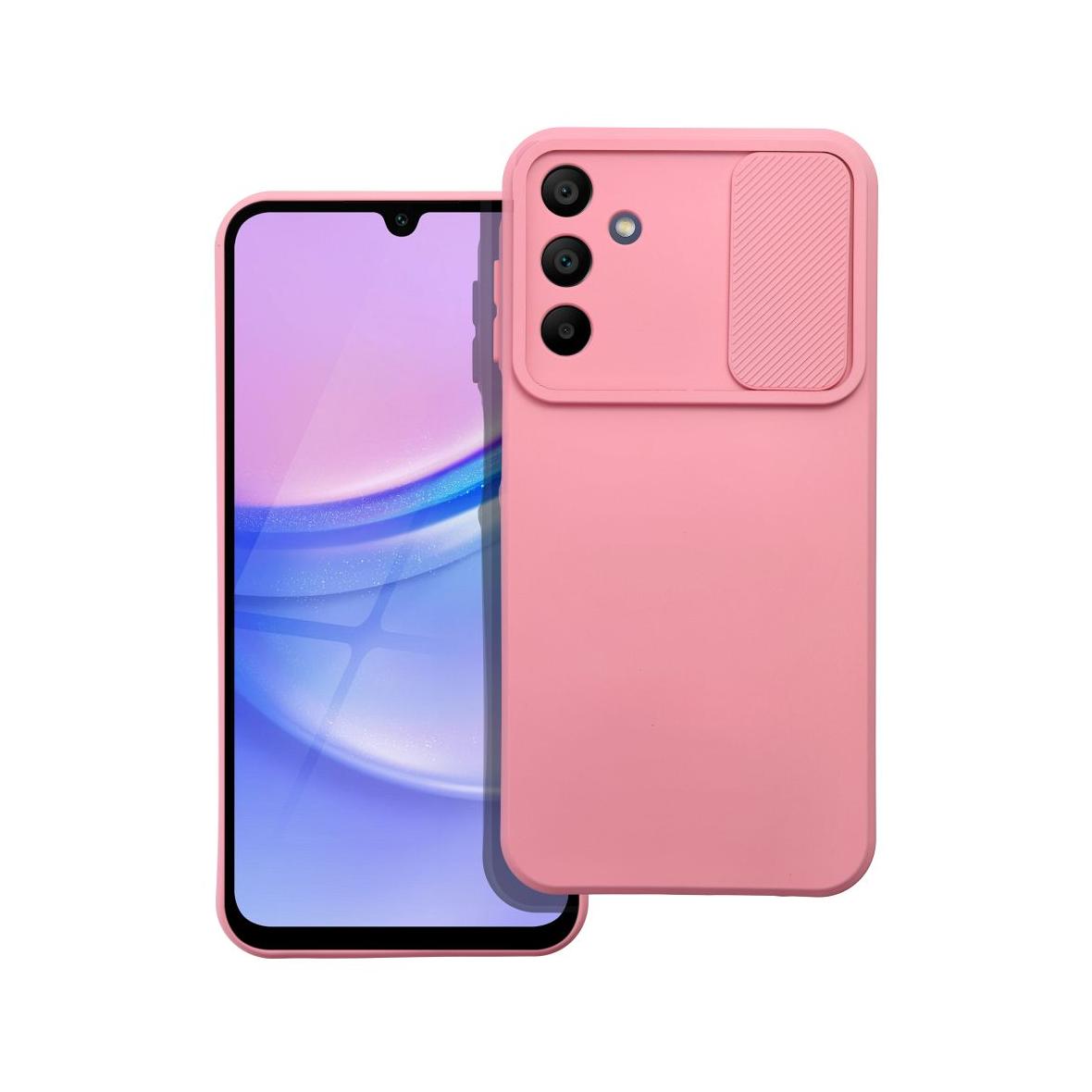 Futerał do Samsung A15 5G / A15 4G Slide jasnoróżowy