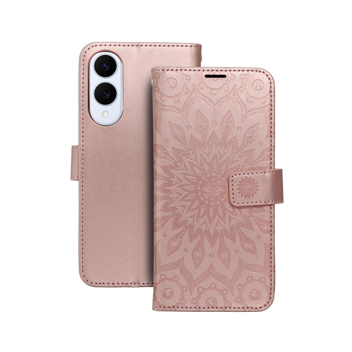 Etui z klapką na Samsung S25 EDGE Mezzo Book mandala złoto-różowe