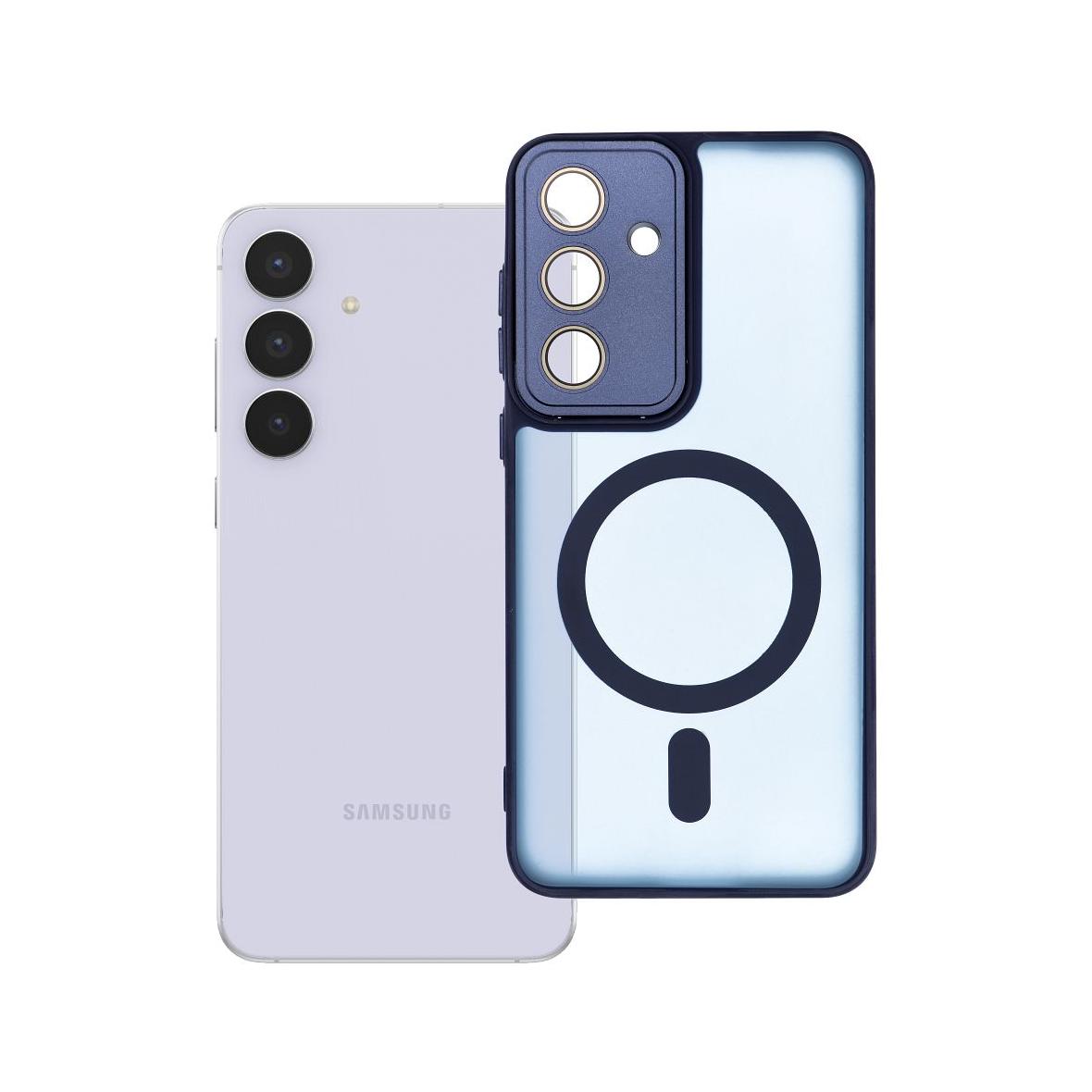 Futerał do Samsung S25 FE Variete Mag Cover zgodny z MagSafe granatowy