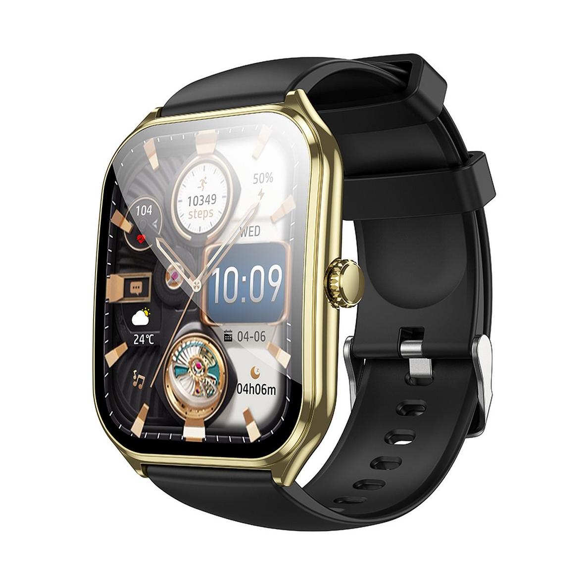 Smartwatch Hoco 1,96" AMOLED IP67 z funkcją rozmowy Y28 złoty