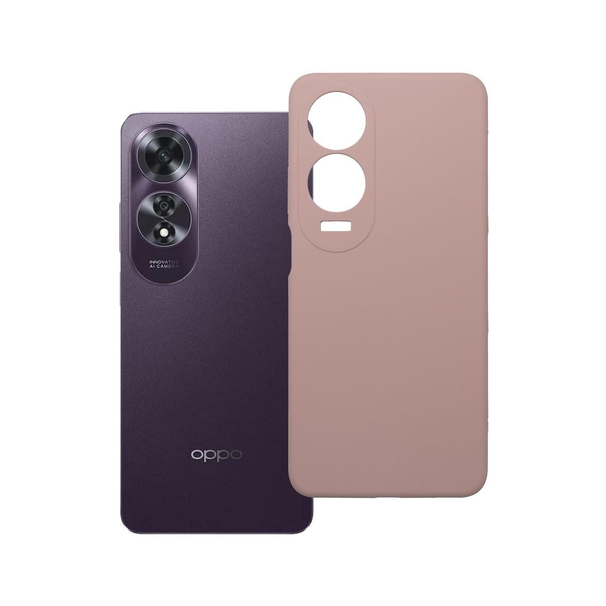 Futerał do Oppo A60 Silicone 2mm pudrowy róż