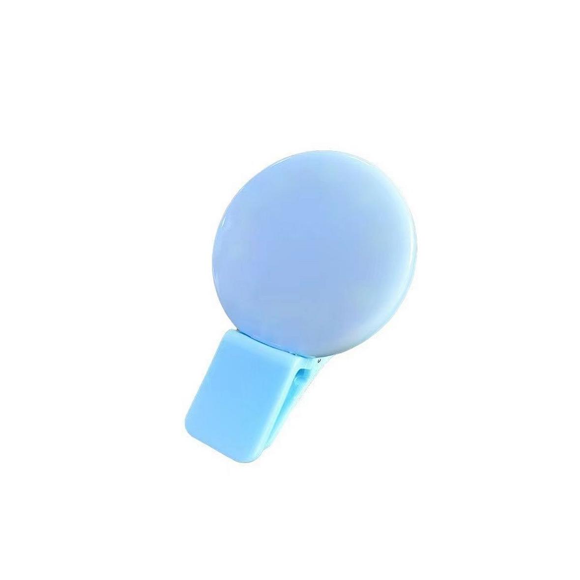 Lampa LED Ring do selfie na telefon MINI Q niebieska