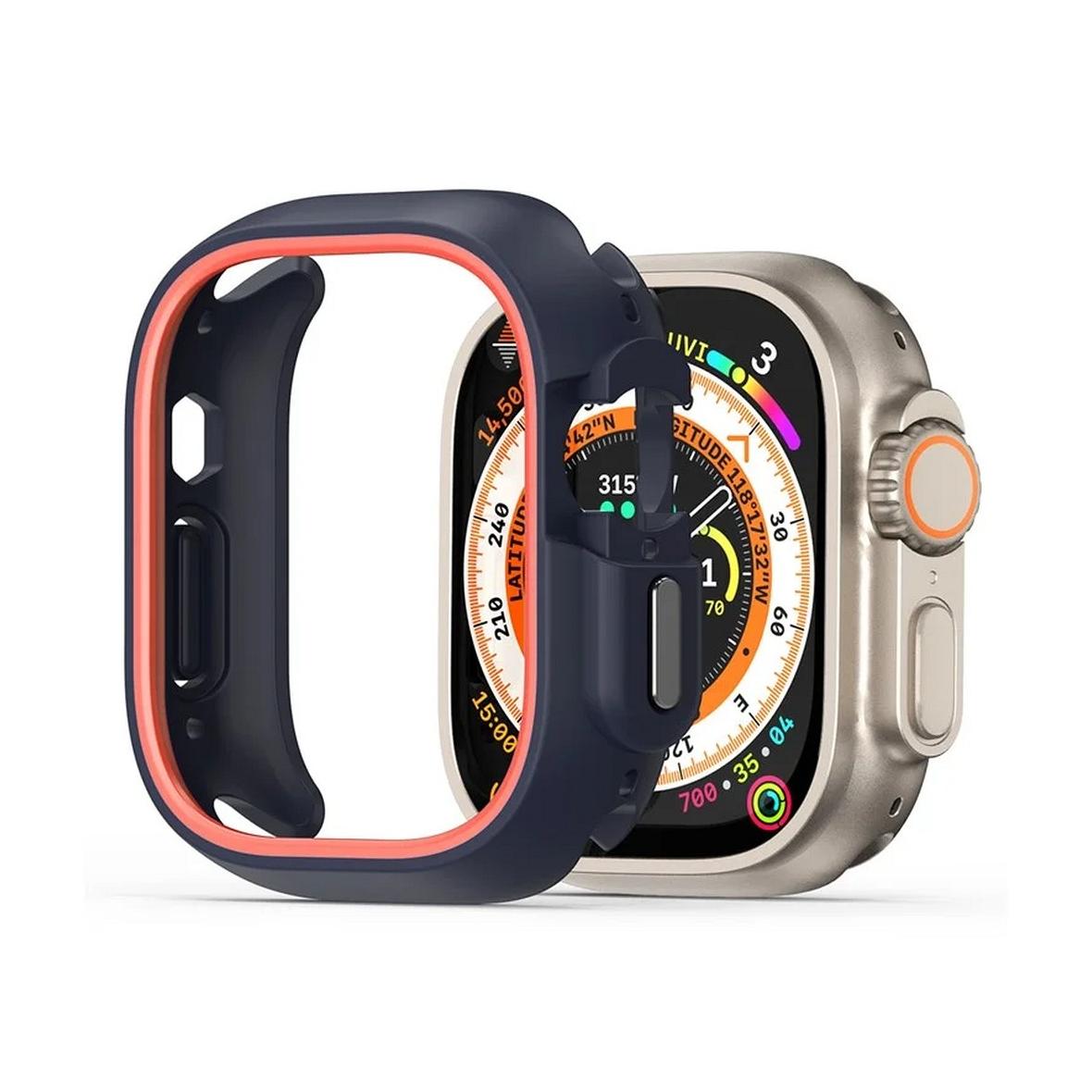 DUX DUCIS futerał BAMO do Apple Watch Ultra / Ultra 2 49 mm czarno pomarańczowy