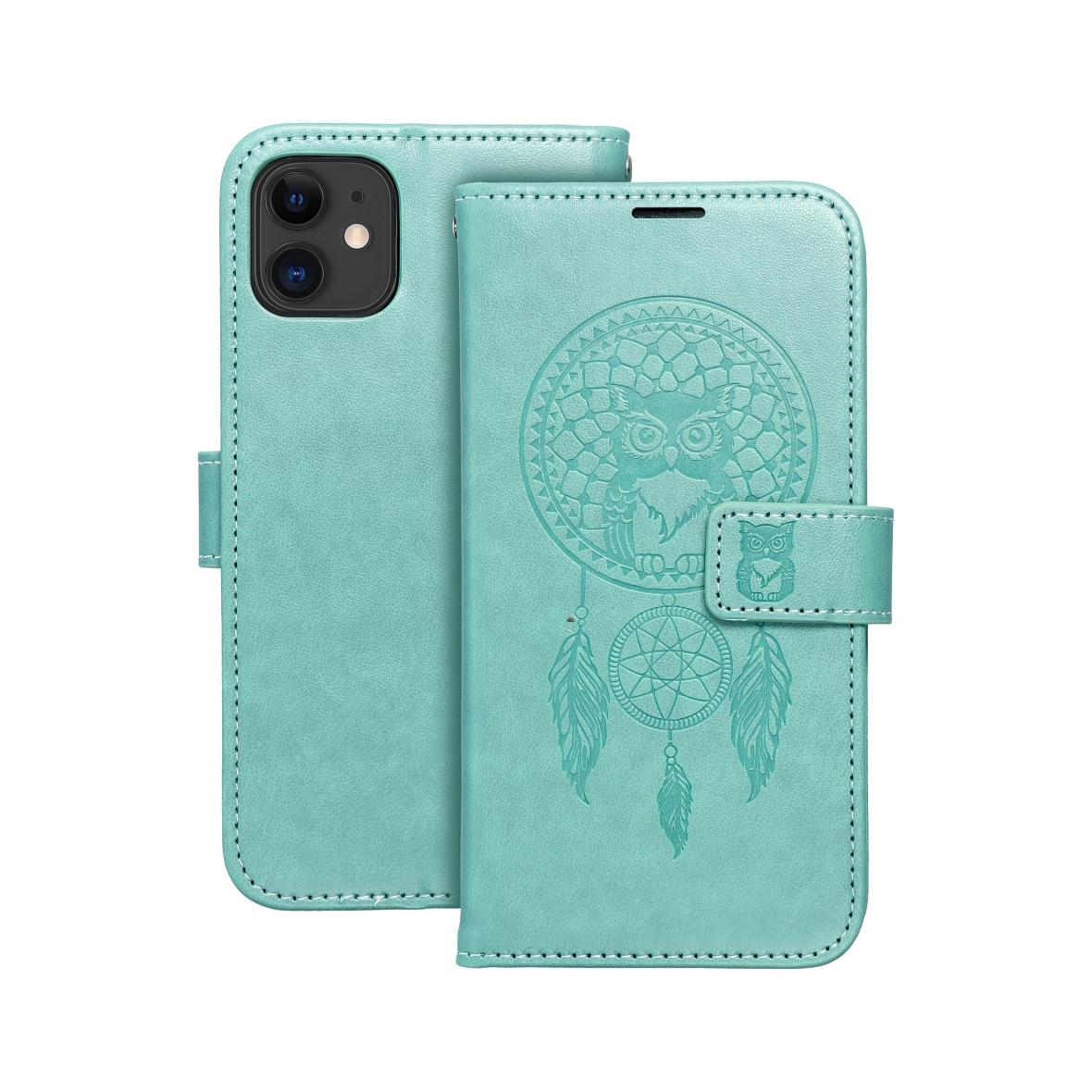 Etui z klapką na iPhone 11 Mezzo Book łapacz snów zielone