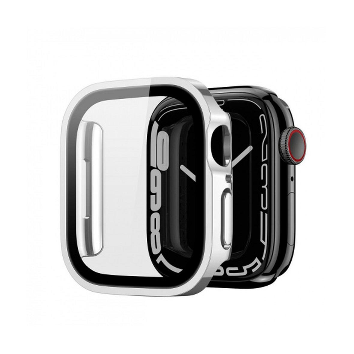 DUX DUCIS futerał HAMO ochronny ze szkłem do Apple Watch 7 / 8 / 9 41 mm srebrny