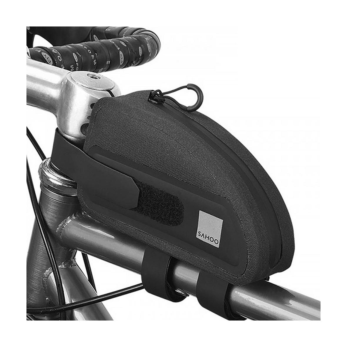 SAHOO torba rowerowa na ramę rowerową z zamkiem 0,3L 122035 czarna