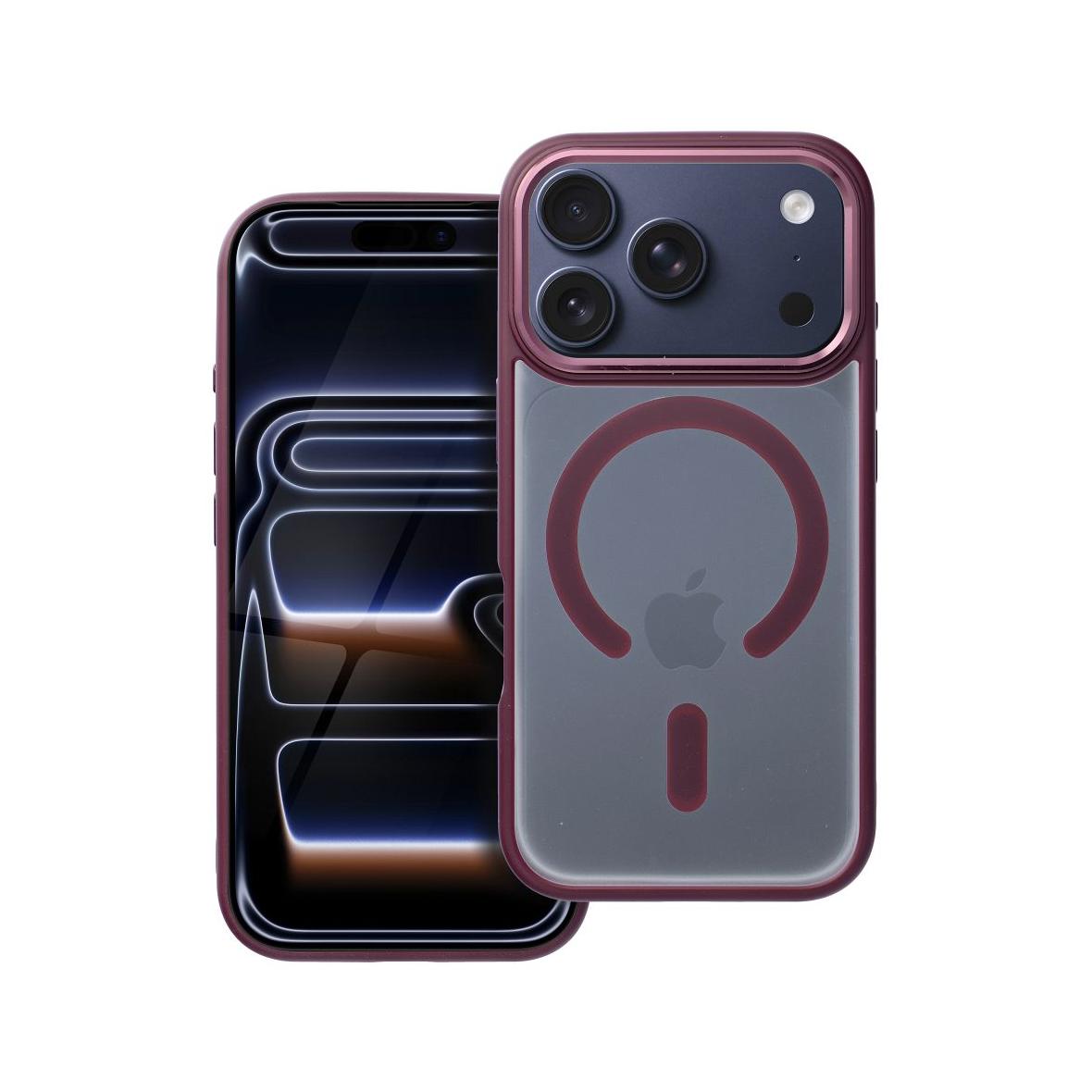 Futerał do iPhone 17 PRO Matte Mag Cover zgodny z MagSafe czerwony