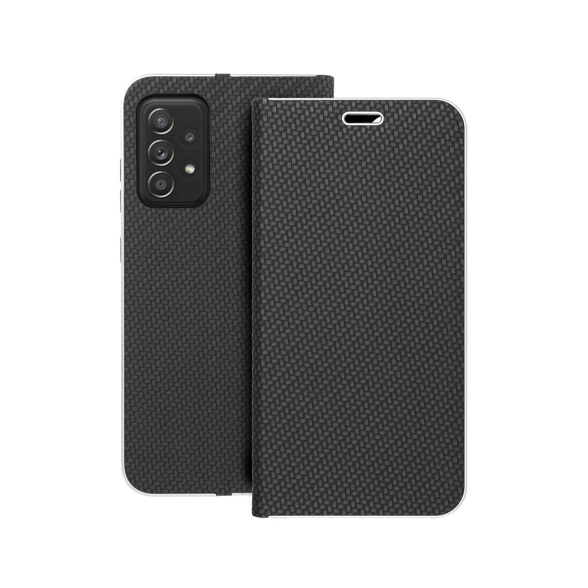 Etui z klapką na Samsung A52 5G / A52 LTE ( 4G ) / A52s 5G Luna Book Carbon czarne
