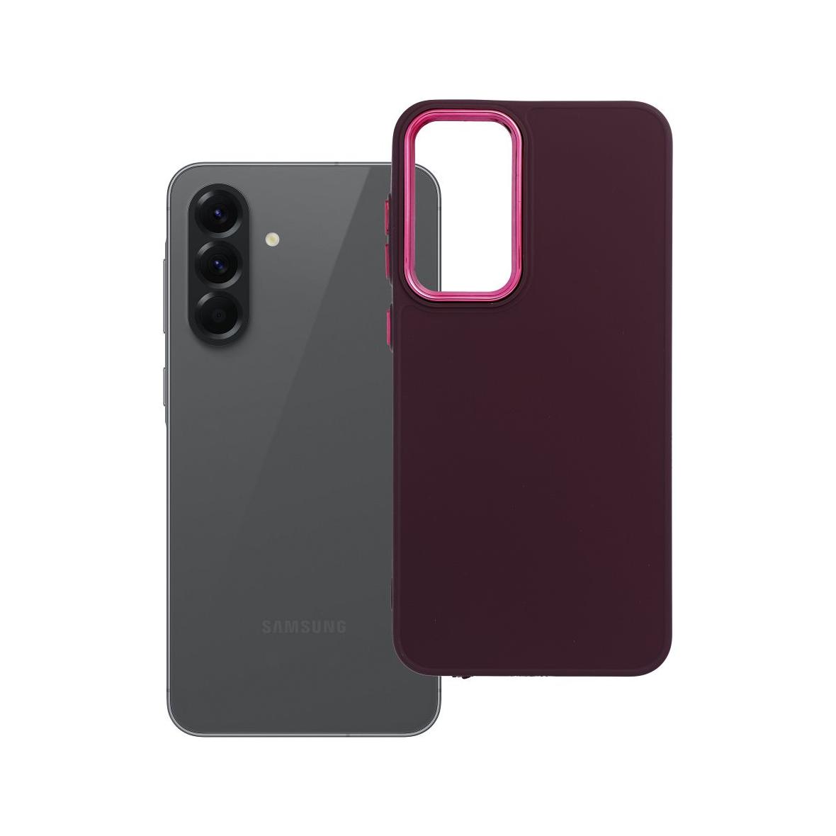 Futerał do Samsung A56 5G Frame fioletowy