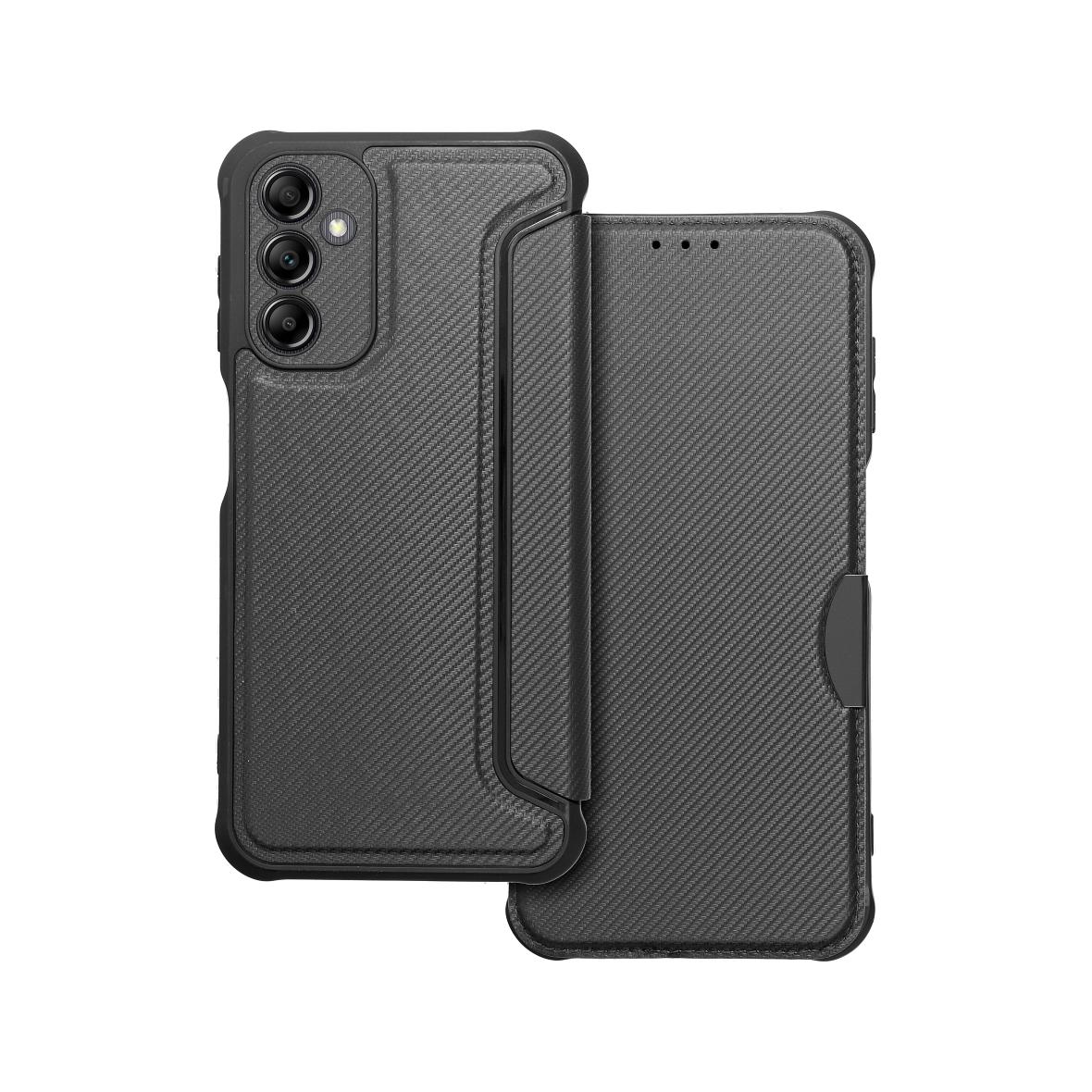 Etui z klapką na Samsung A14 4G / A14 5G Razor Book czarne