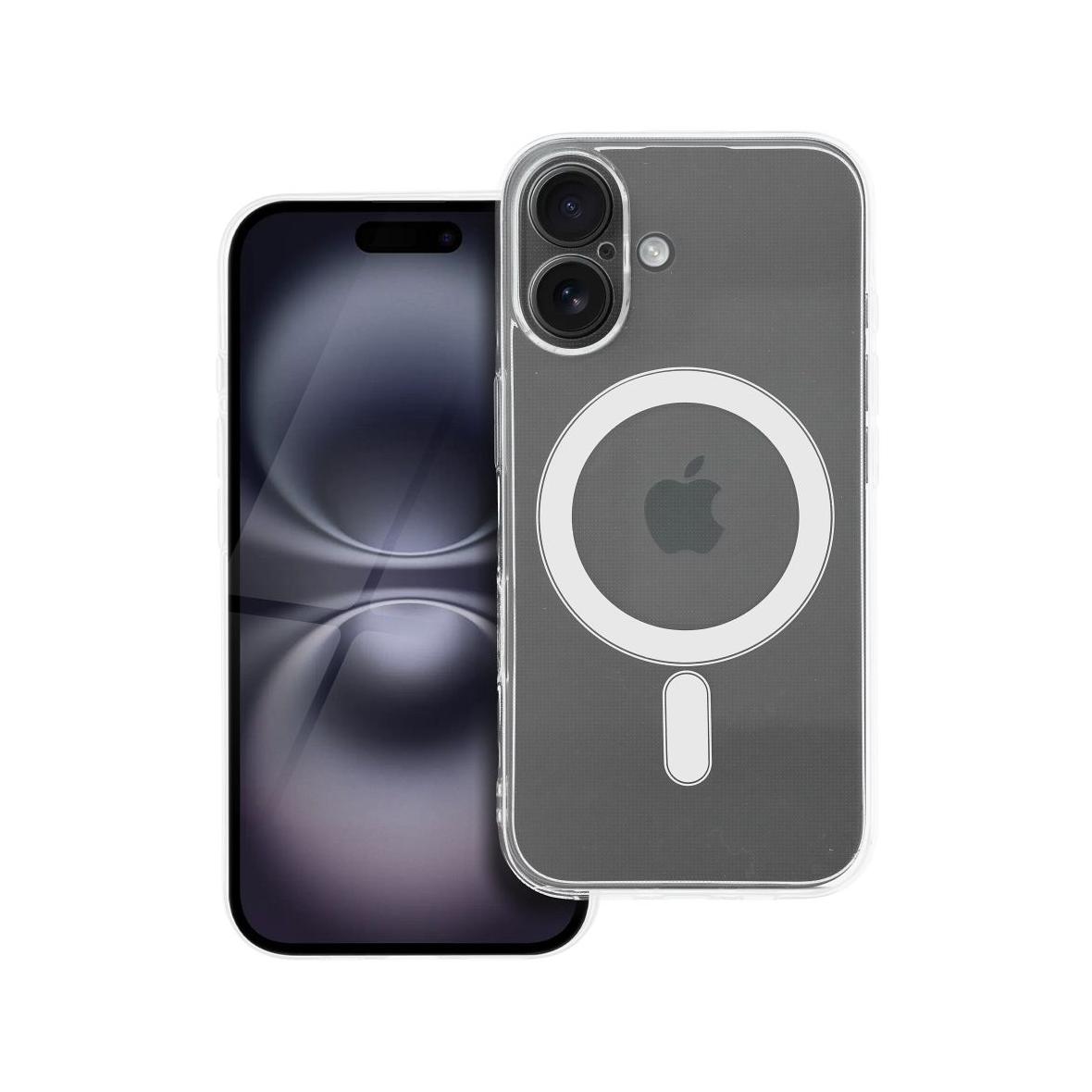 Futerał do iPhone 16 Clear Case 2 mm Mag Cover zgodny z MagSafe (camera protection) transparentny