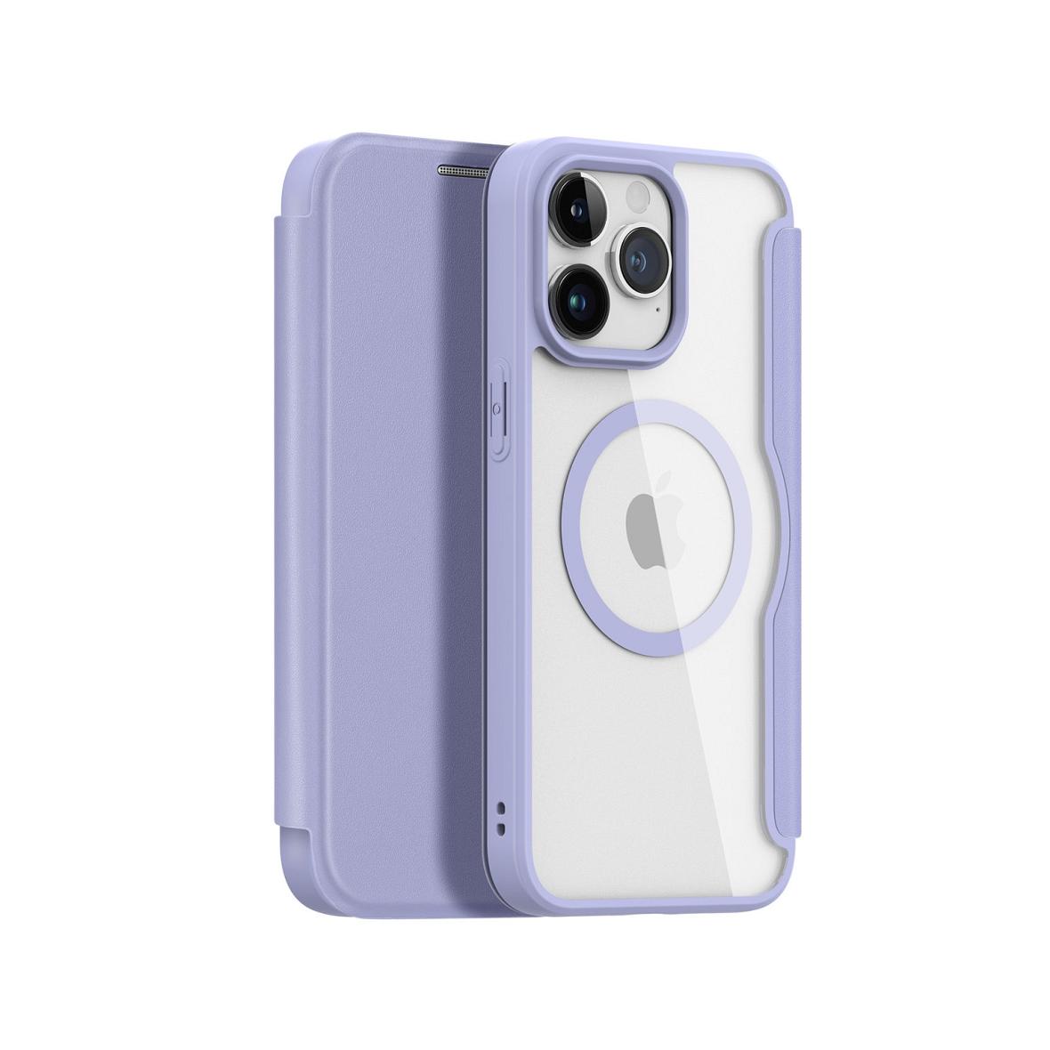 DUX DUCIS kabura SKIN X PRO kompatybilna z MagSafe do IPHONE 15 Pro Max fioletowa