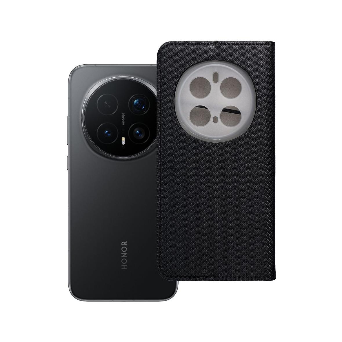 Etui z klapką na Honor Magic 7 PRO Smart Case Book czarne