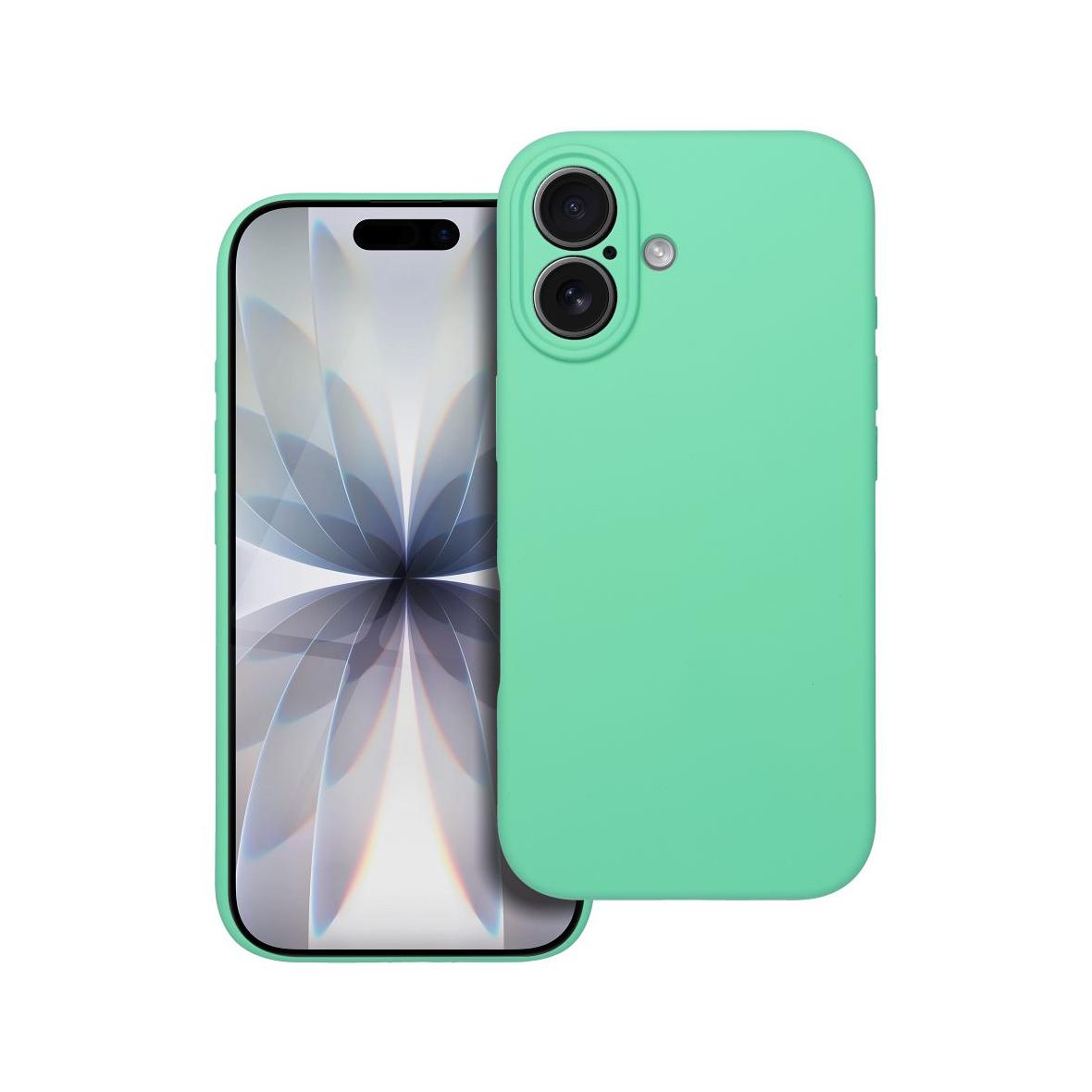 Futerał do iPhone 17 Silicone 2mm zgodny z MagSafe miętowy