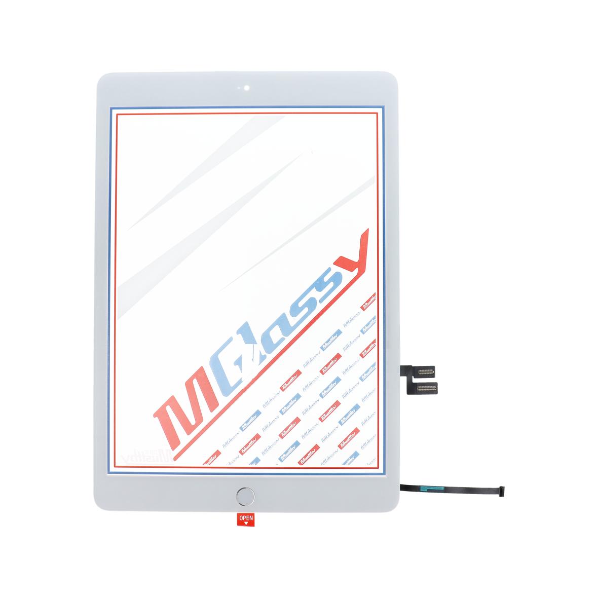 MUSTTBY Ekran dotykowy + taśma klejąca + Home do iPAD 8 (biały)