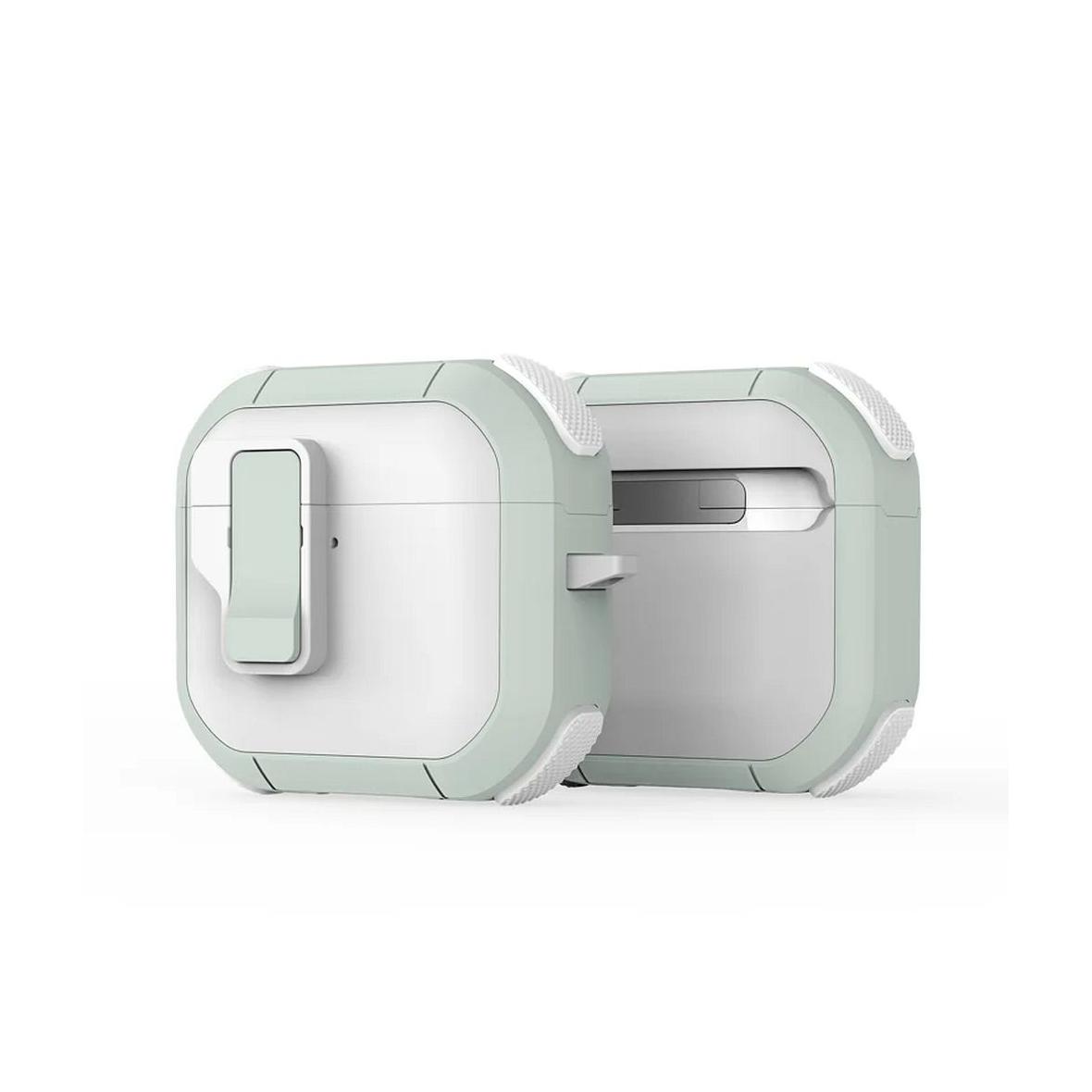 DUX DUCIS futerał PECP ochronny TPU+PC na AirPods 4 biało zielony