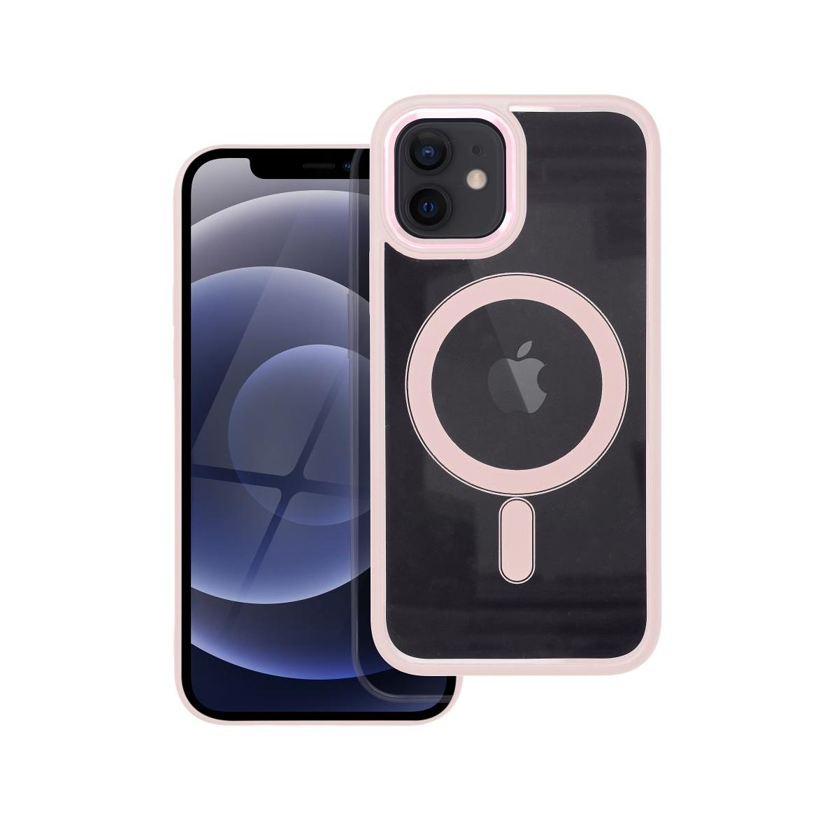 Futerał do iPhone 12 / 12 PRO Color Edge Mag Cover zgodny z MagSafe różowy