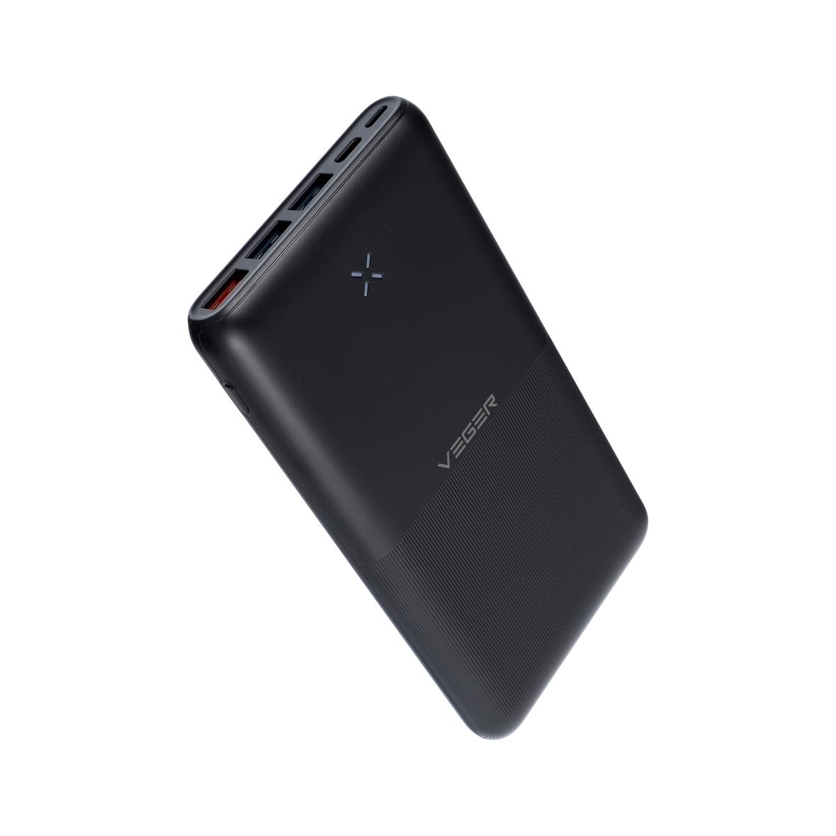 Powerbank Veger (W2060) PD QC3.0 3A 20W 20000 mAh czarny