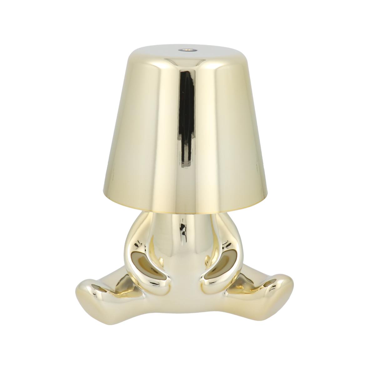 Lampka nocna GOLD MAN Art Deco siedzący (wzór 7) MLTL