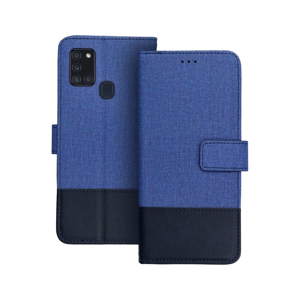 Etui z klapką na Samsung A21s Gomma Book niebieskie