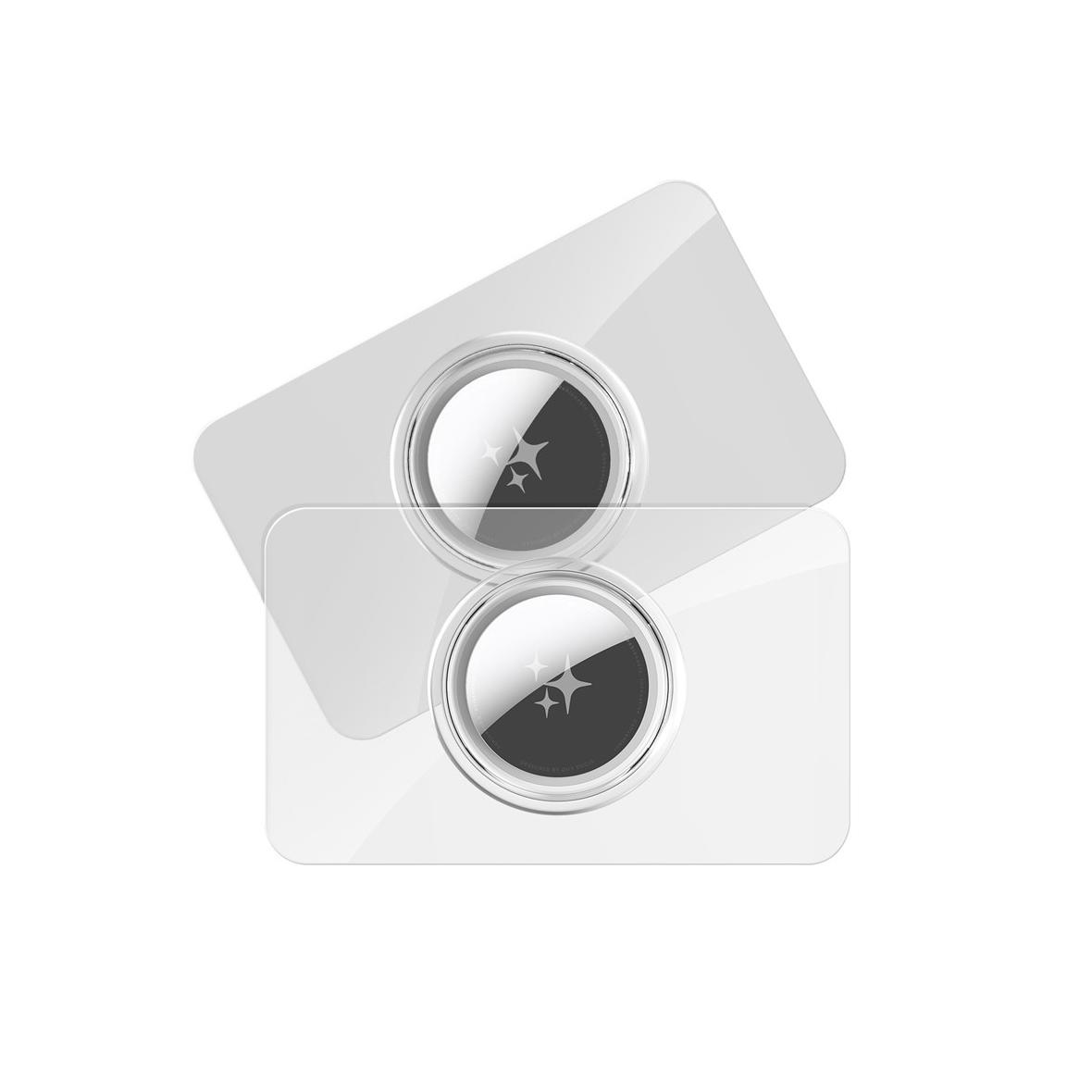 DUX DUCIS etui ochronne w kształcie karty do AirTag 2 szt transparentne + czarne