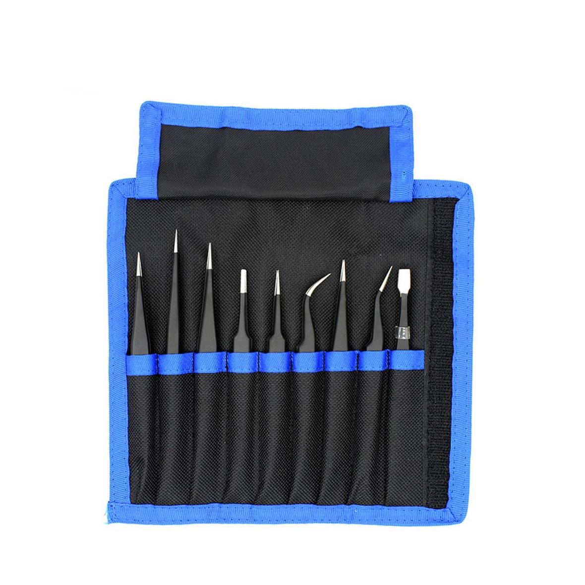 UF-TOOLS - Zestaw pincet ESD-9 (9szt.)
