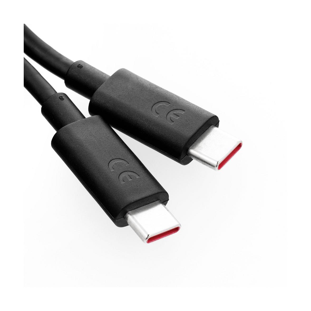 Oryginalny Kabel USB C do USB C Motorola 6,5A 1 m SC18D24968 bulk czarny