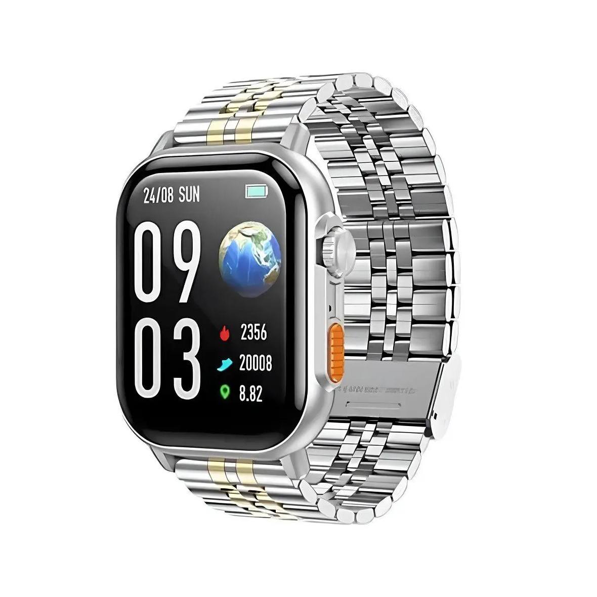 Smartwatch Hoco 2,02" TFT z fukcją rozmowy DYD02 złoto srebrny