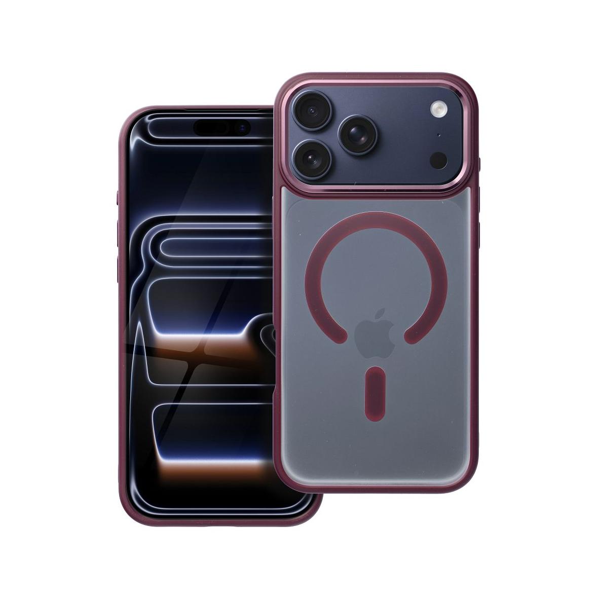 Futerał do iPhone 17 PRO MAX Matte Mag Cover zgodny z MagSafe czerwony
