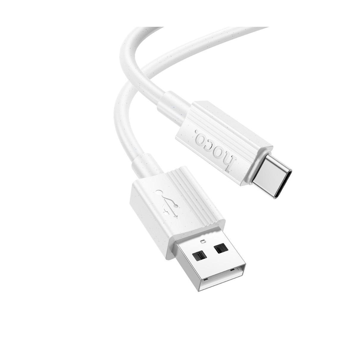 Kabel USB A do USB C Hoco 3A 1 m X107 biały
