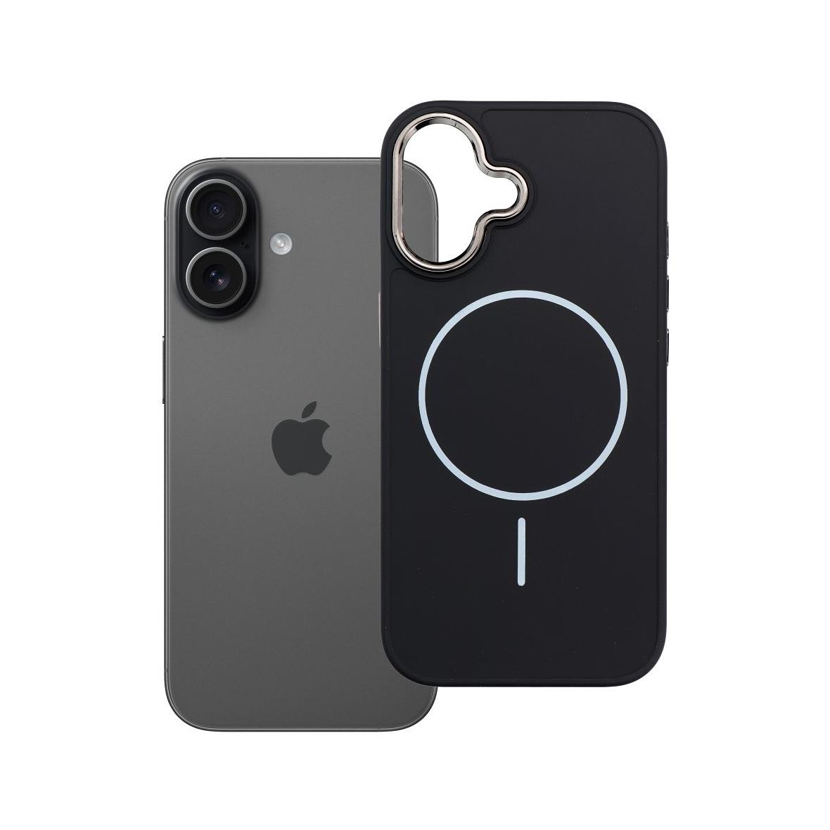 Futerał do iPhone 17 Frame Mag Cover zgodny z MagSafe czarny