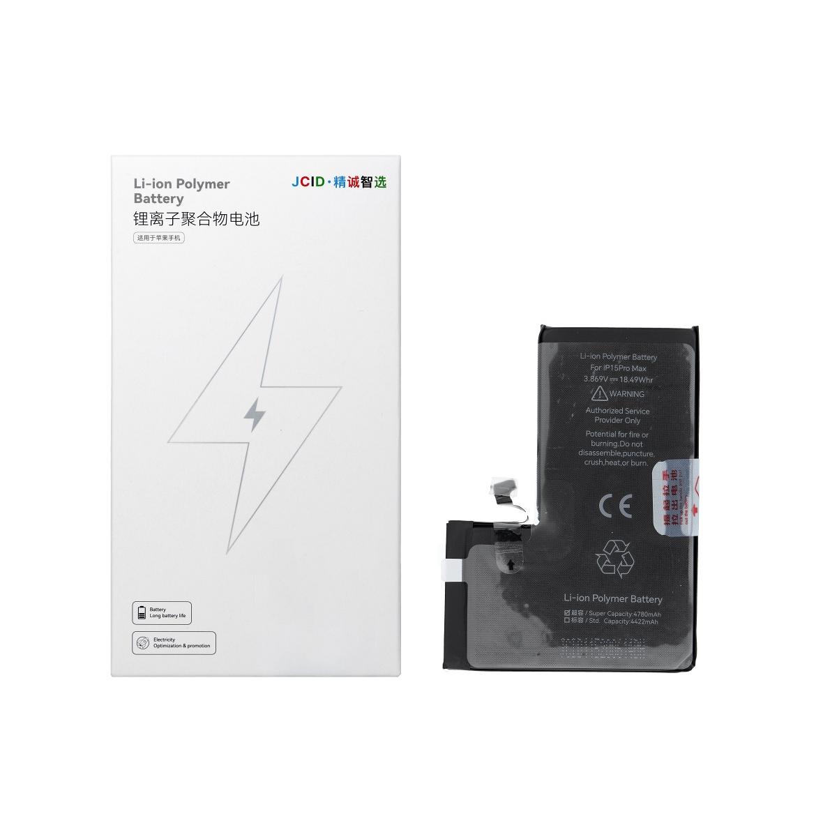 JCID Bateria do iPhone 15 Pro max 4800 mAh (zwiększona pojemność)