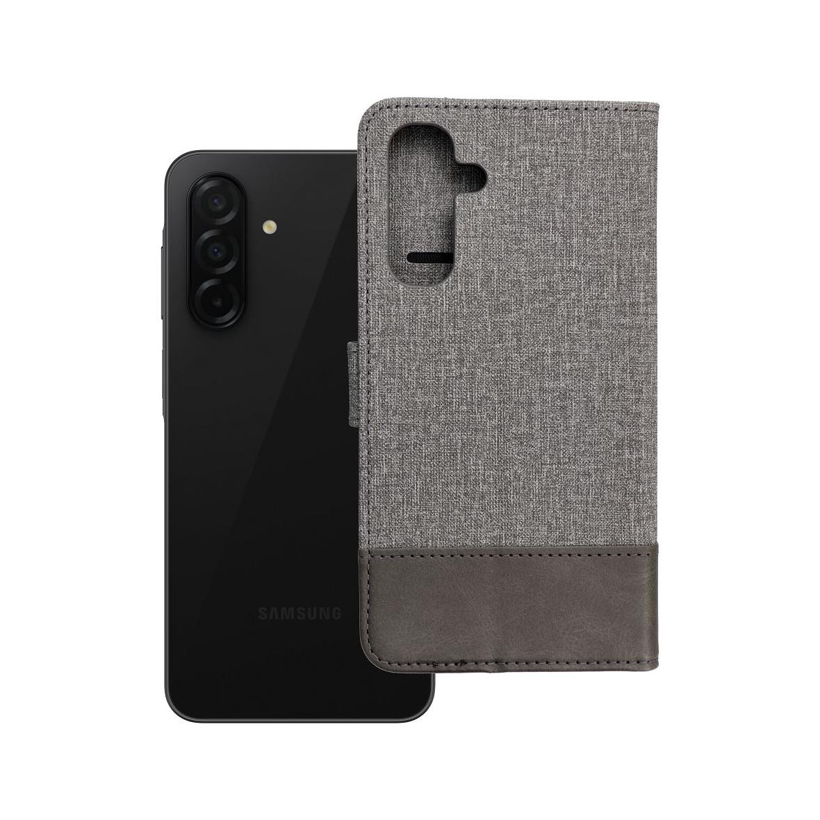 Etui z klapką na Samsung A26 5G Gomma Book szare