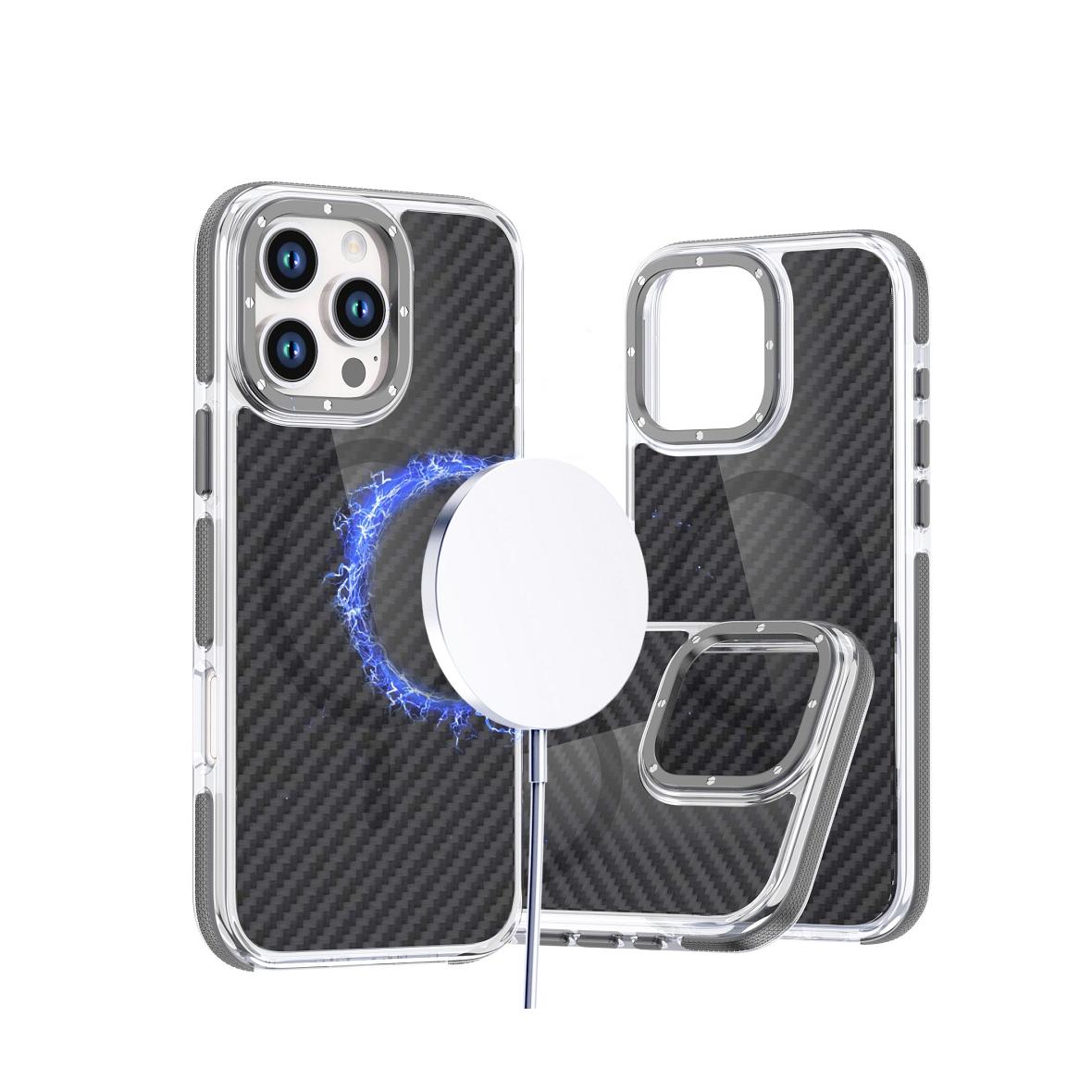Futerał do Samsung S26 Fiber zgodny z MagSafe szary