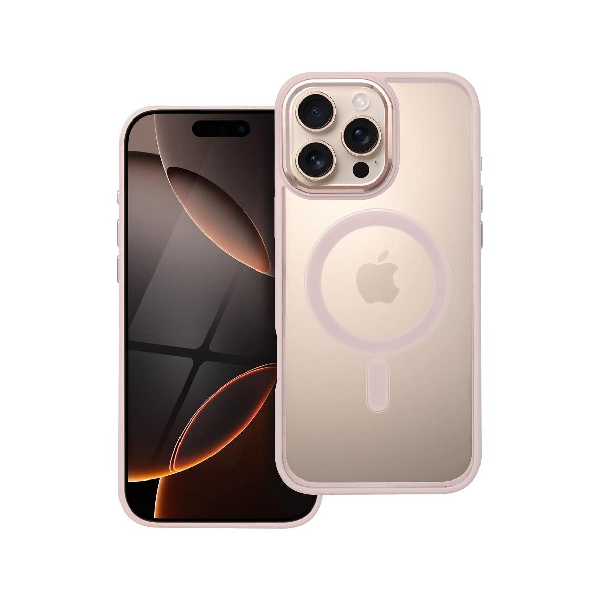 Futerał do iPhone 16 PRO MAX Color Edge Mag Cover zgodny z MagSafe różowy