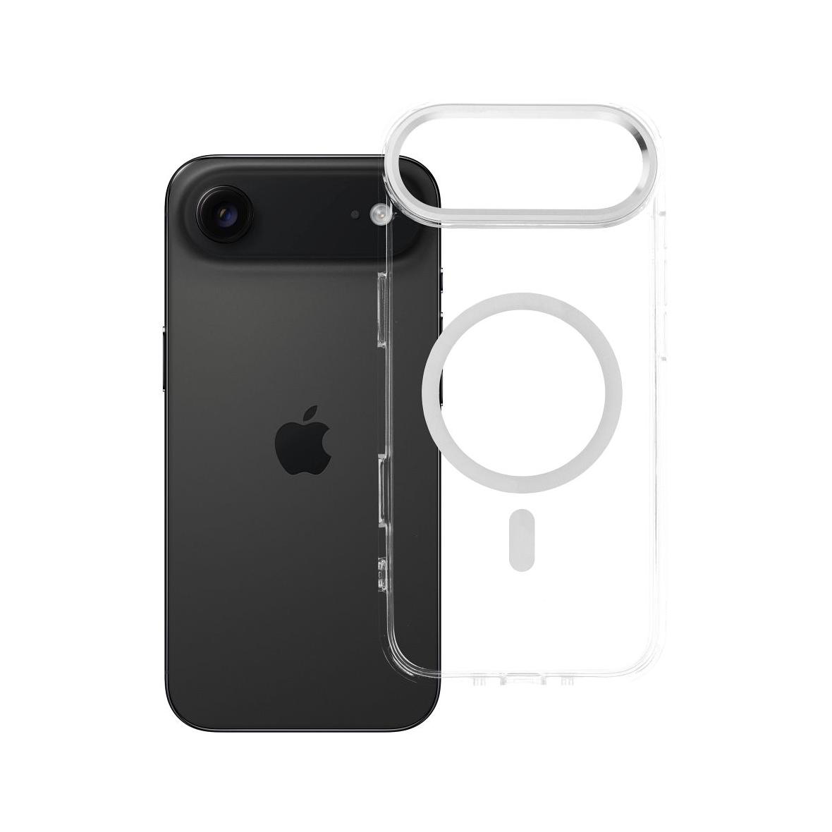 Futerał do iPhone 17 AIR Frame Clear Hybrid Mag Cover zgodny z MagSafe transparentny