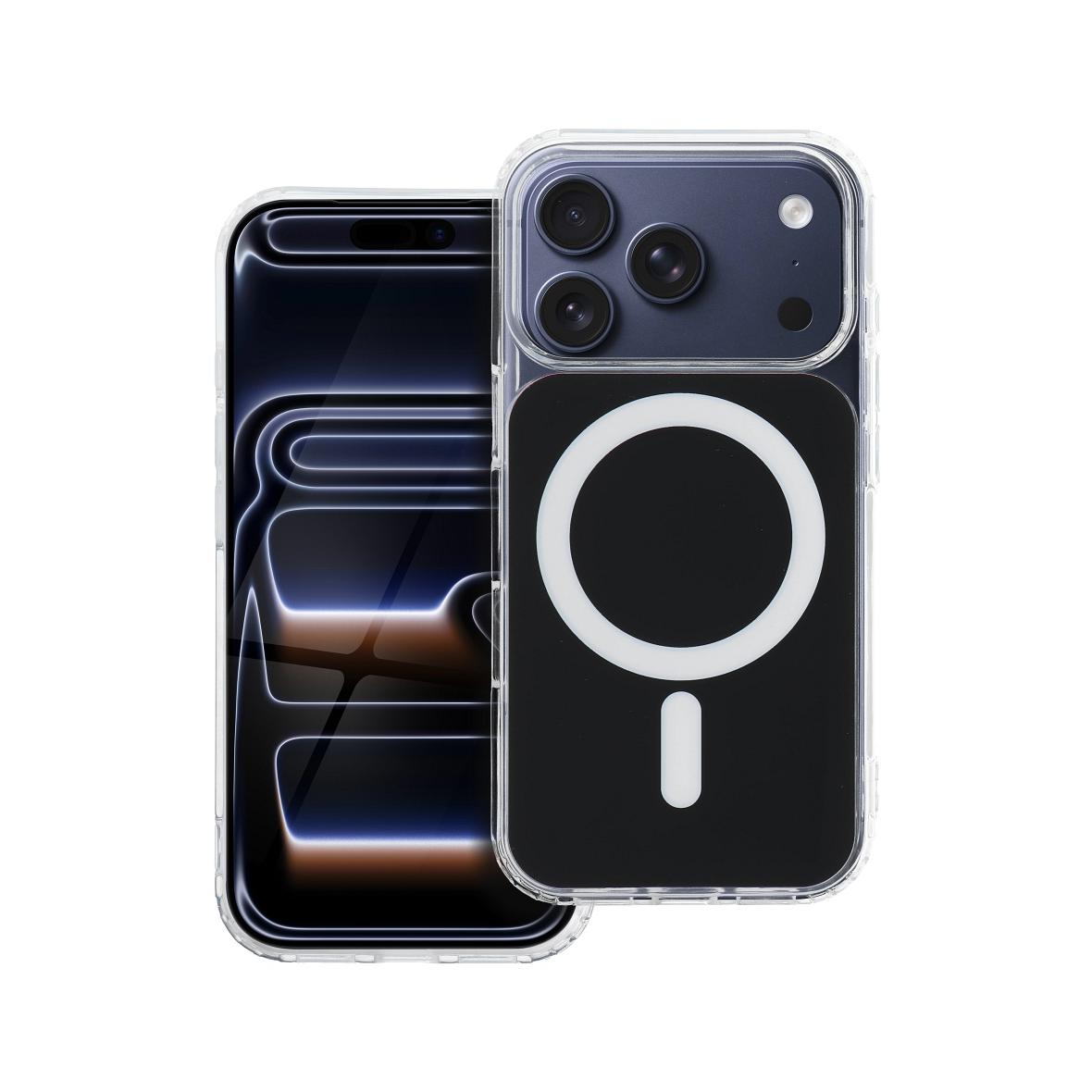 Futerał do iPhone 17 PRO MAX Clear Fusion Mag Cover zgodny z MagSafe czarny