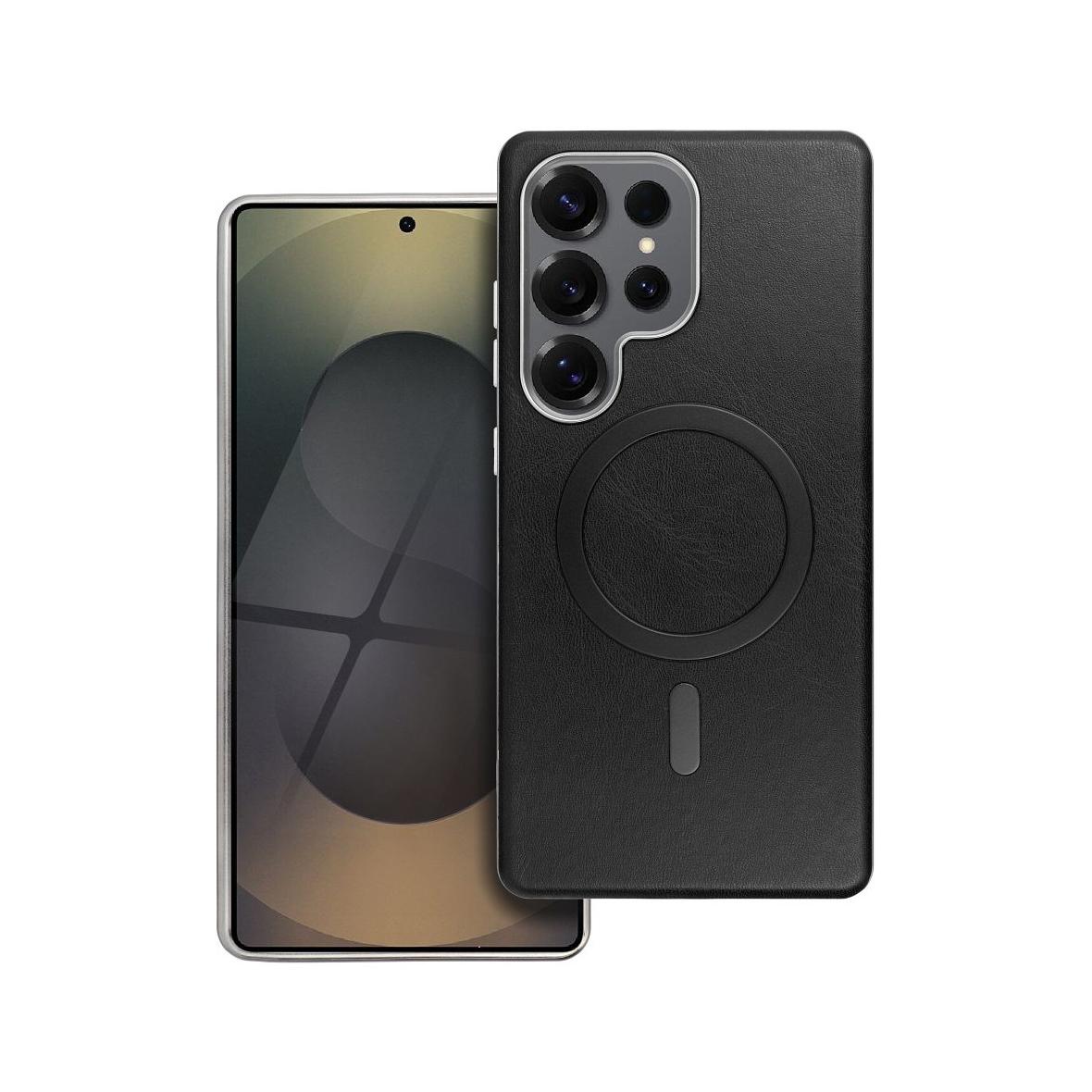 Futerał do Samsung A07 Gentleman Mag Cover zgodny z MagSafe czarny