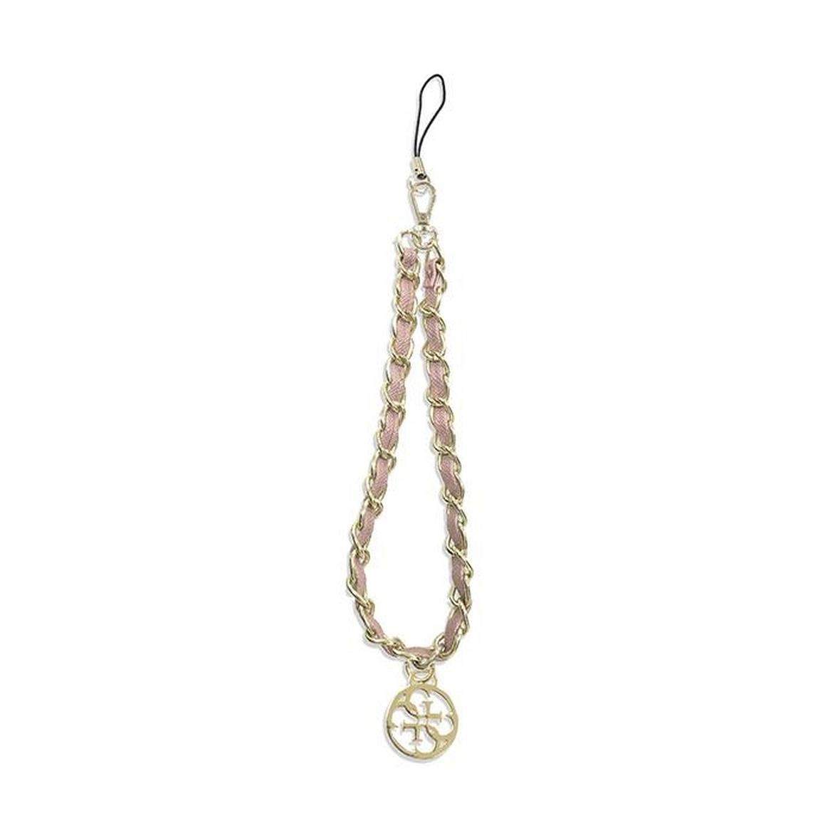 GUESS zawieszka GUSTSAS4P (Chain Metal 4G Charm) różowa