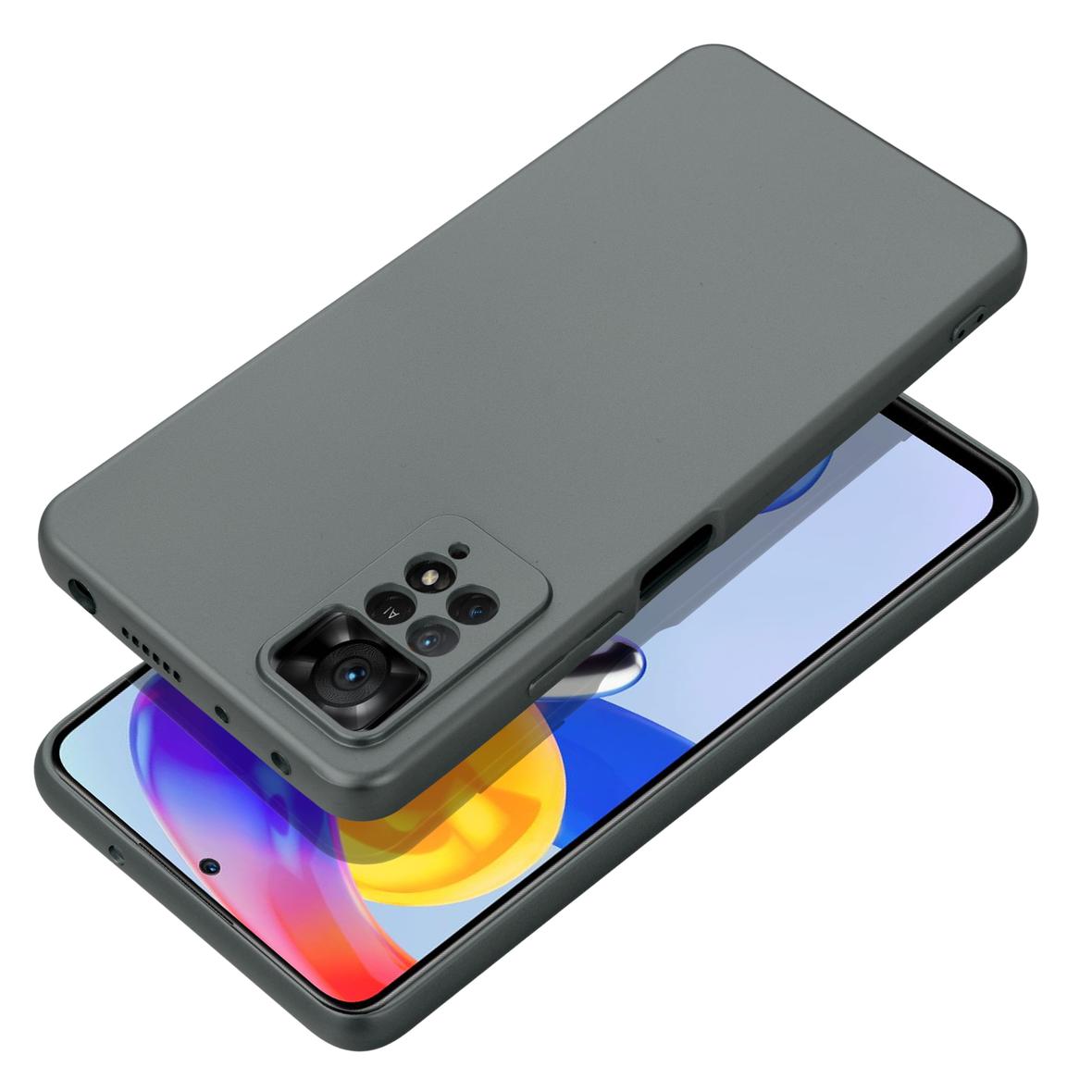 Futerał do Xiaomi Redmi Note 14 4G (GLOBAL - 164,84mm x 78,15mm x 8,16mm) Metallic szary