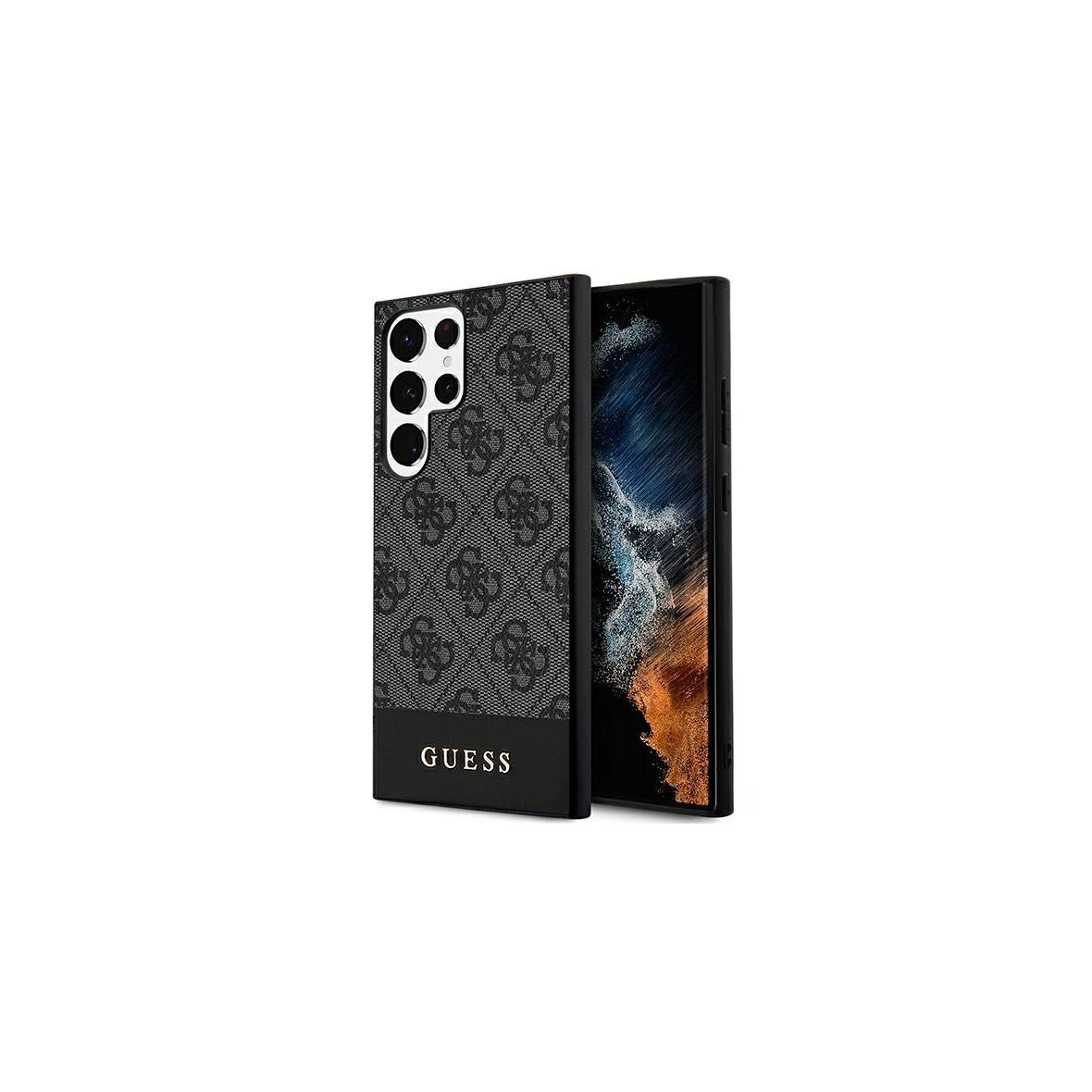 GUESS futerał do SAMSUNG S24 Ultra GUHCS24LG4GLGR (4G Bottom Stripe) czarny