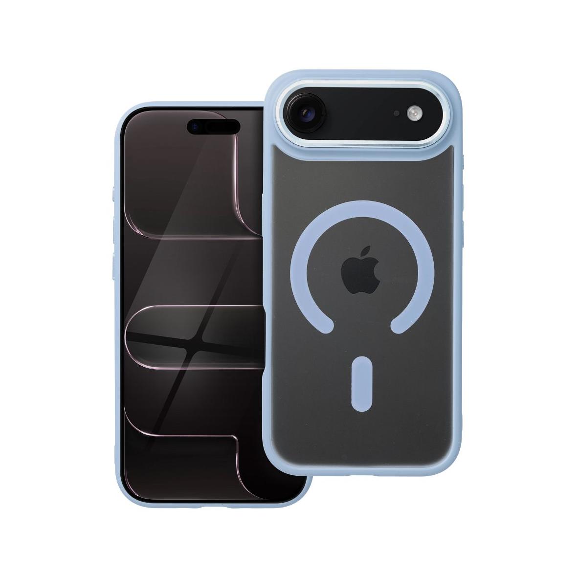 Futerał do iPhone 17 AIR Matte Mag Cover zgodny z MagSafe niebieski