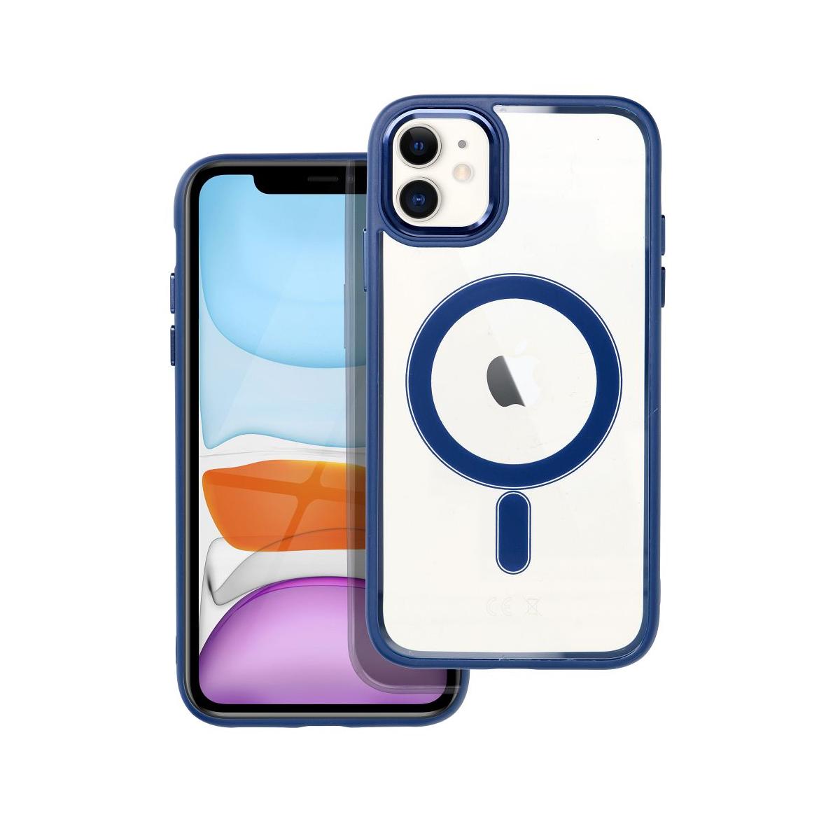 Futerał do iPhone 11 Color Edge Mag Cover zgodny z MagSafe niebieski