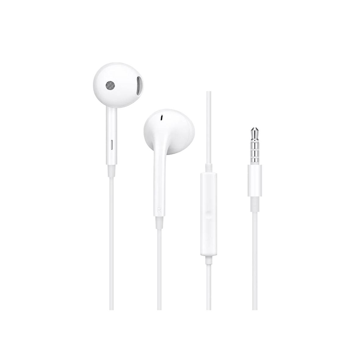 Oryginalne Słuchawki przewodowe douszne Jack 3,5 mm Oppo MH135 bulk białe
