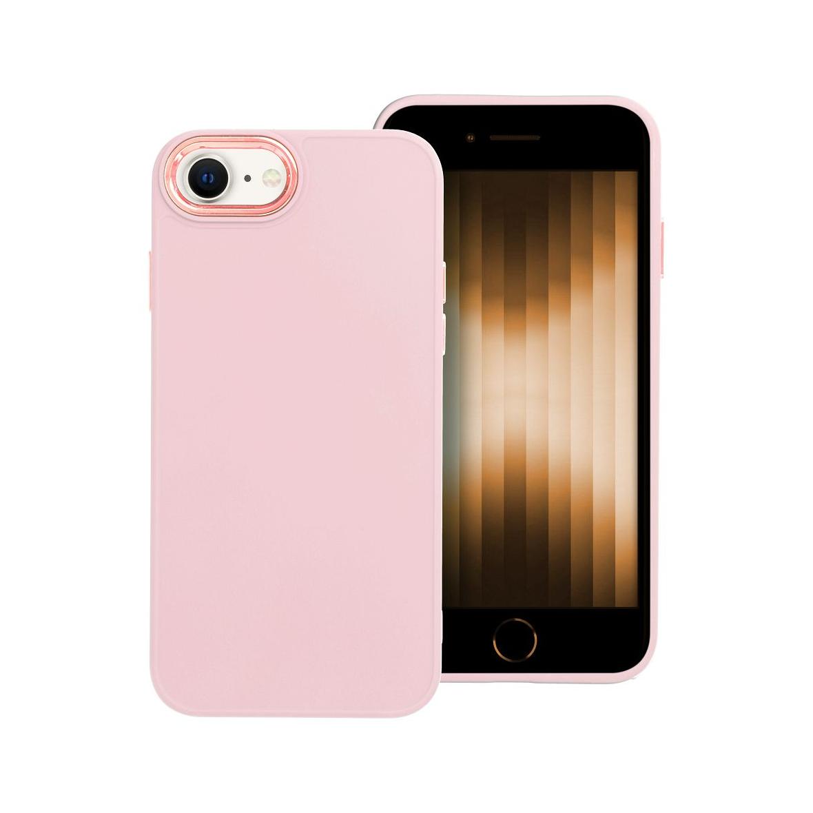 Futerał do iPhone 7 / 8 / SE 2020 / SE 2022 Frame pudrowy róż